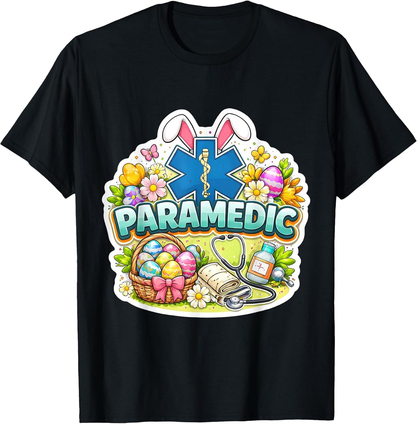 Happy Easter Paramedic EMT EMS Star Of Life Merch Unisex T-shirt, Sweatshirt, Hoodie, Long Sleeve Tee - T-Shirt, Sweatshirt, Hoodie