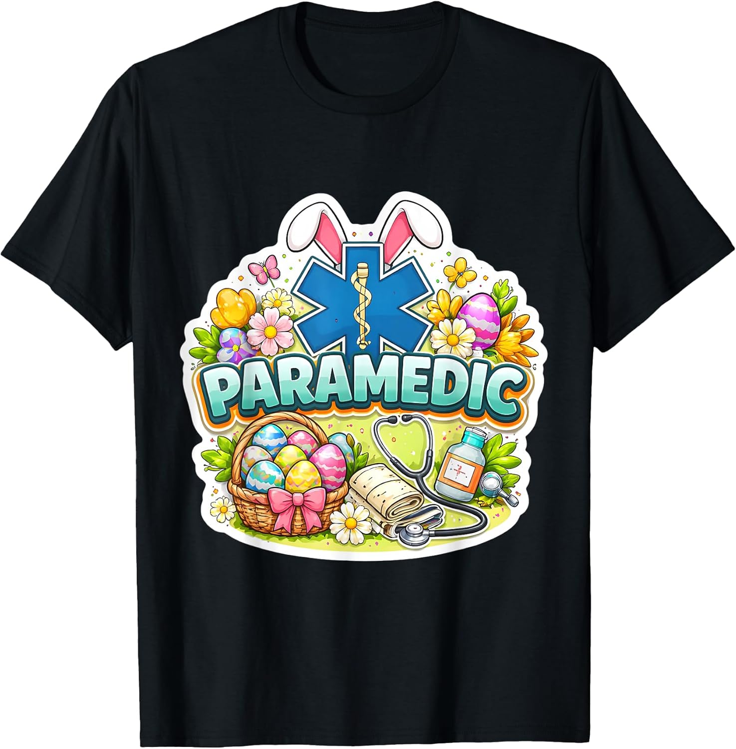 Happy Easter Paramedic EMT EMS Star Of Life Merch Unisex T-shirt, Sweatshirt, Hoodie, Long Sleeve Tee - T-Shirt, Sweatshirt, Hoodie