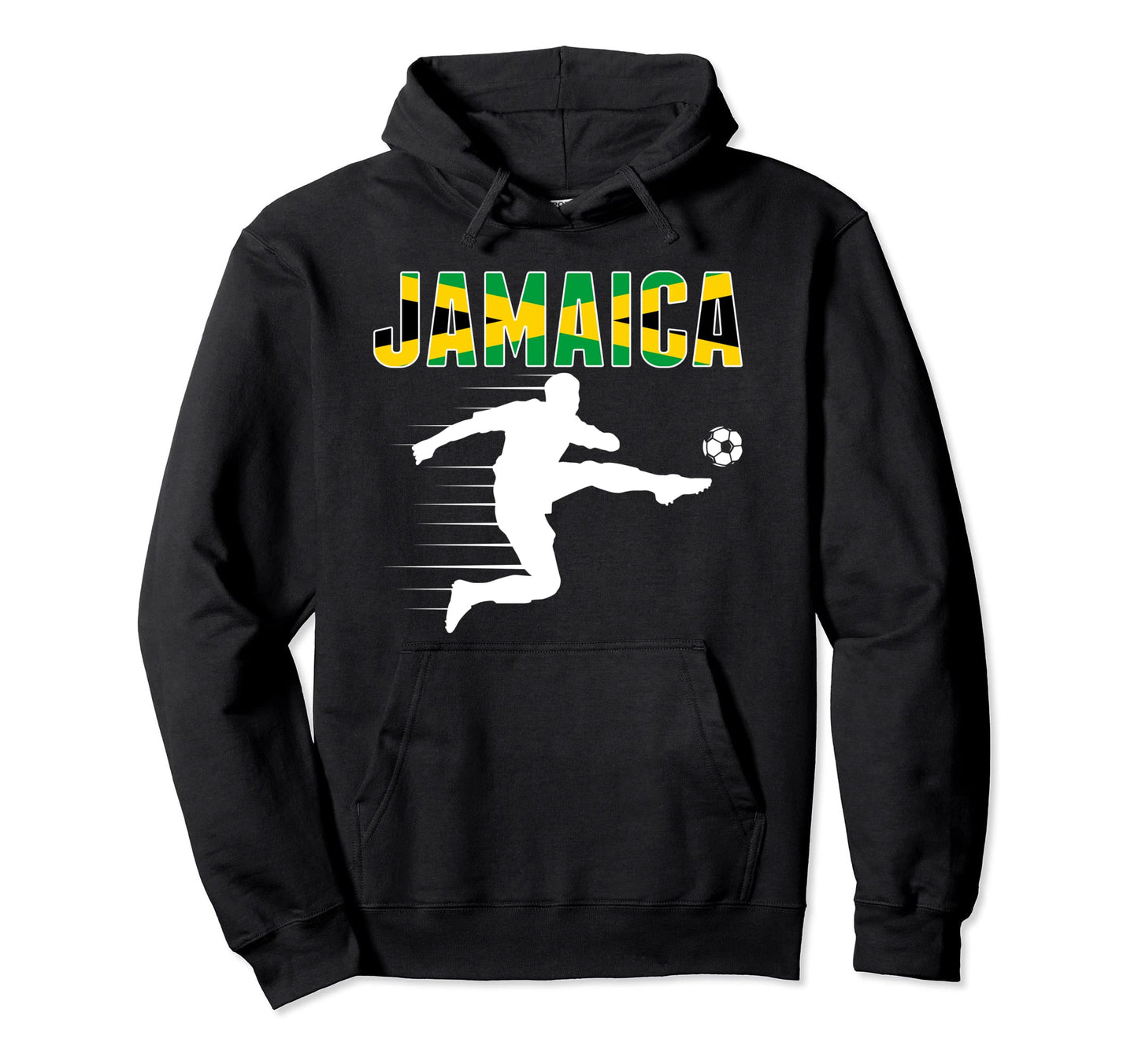 Jamaica Soccer Lovers Jersey Support Hoodie - Minimalist Print Unisex - T-Shirt, Sweatshirt, Hoodie