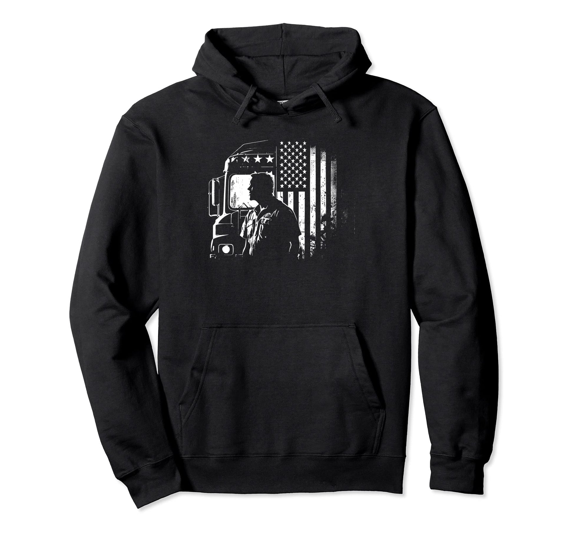Funny Trucker American Big Rigs Diesel Truck Hoodie - Graphic Print Unisex - T-Shirt, Sweatshirt, Hoodie