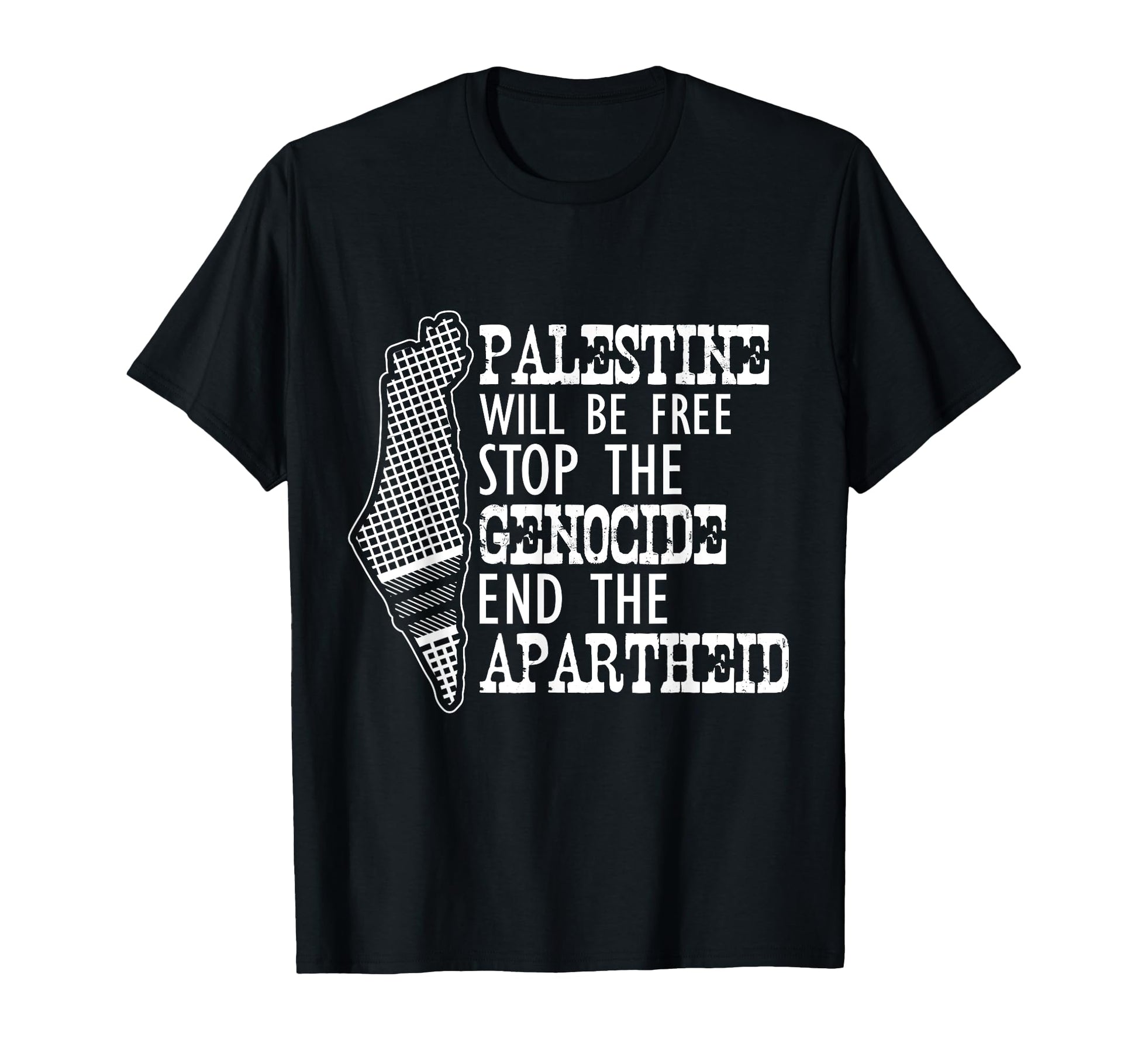 Palestine Will Be Free Stop T-Shirt - Fun Novelty Design for Adults - T-Shirt, Sweatshirt, Hoodie