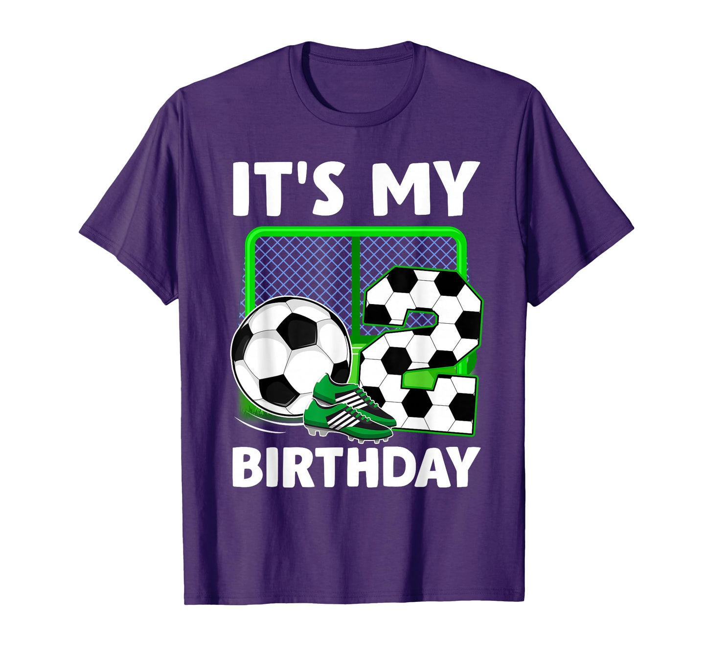 Its My 2Nd Soccer Party 2 Year Old T-Shirt - Aesthetic Graphic Men Women - T-Shirt, Sweatshirt, Hoodie