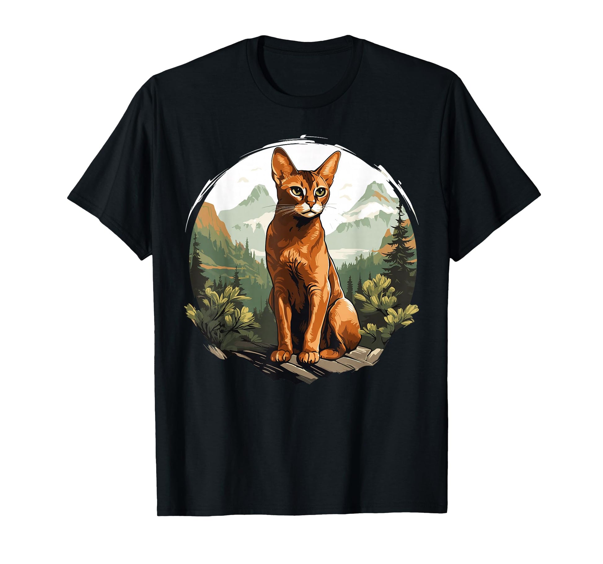 Abyssinian Cats Abyssinian Cat T-Shirt - Trendy Graphic Unisex - T-Shirt, Sweatshirt, Hoodie