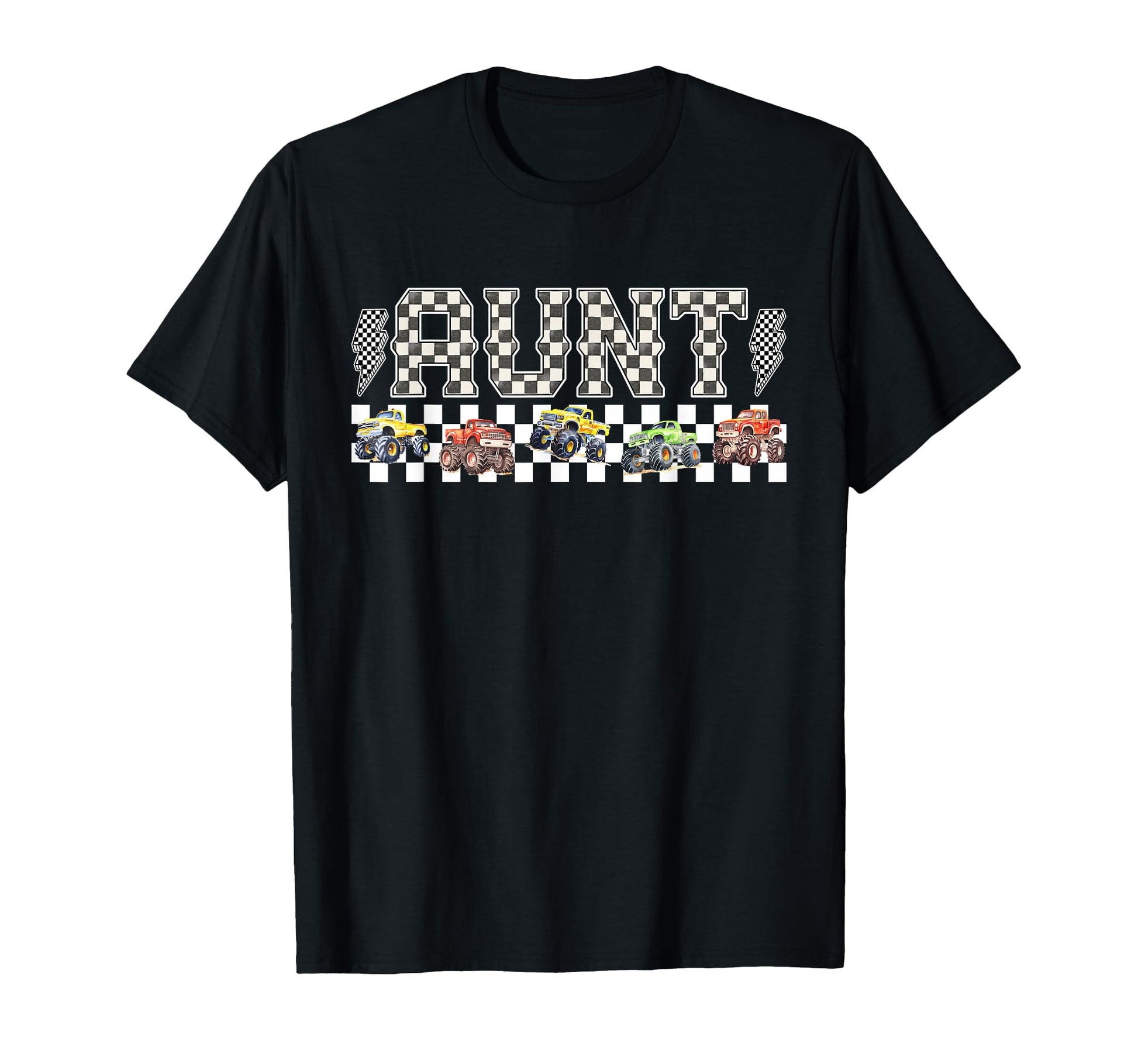 Aunt Monster Truck Family Crew T-Shirt - Casual Everyday Wear Unisex - T-Shirt, Sweatshirt, Hoodie