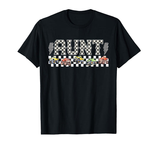 Aunt Monster Truck Family Crew T-Shirt - Casual Everyday Wear Unisex - T-Shirt, Sweatshirt, Hoodie