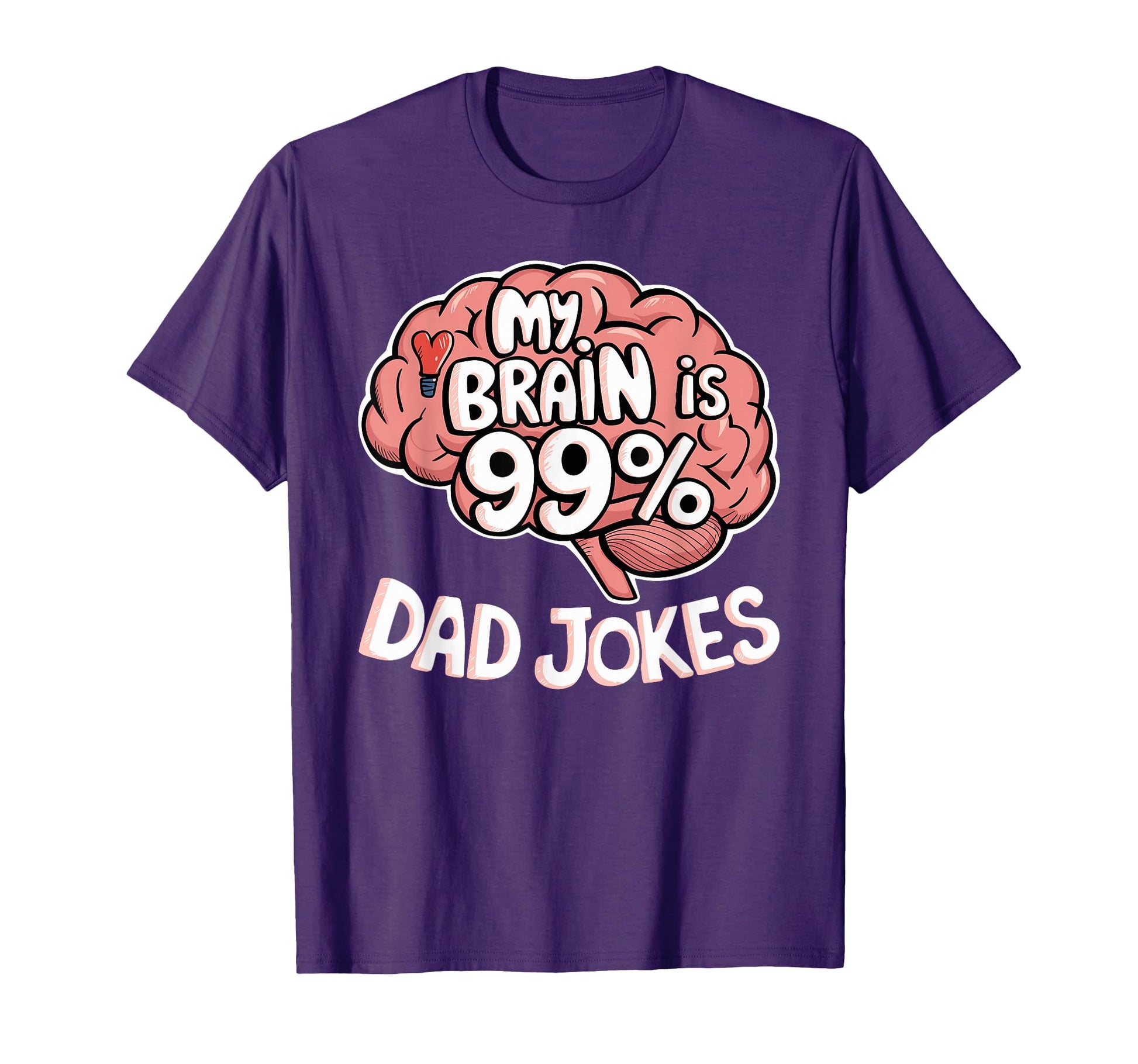 Dad Papa Daddy Funny Joke Father My Brain T-Shirt - Unique Graphic Unisex - T-Shirt, Sweatshirt, Hoodie