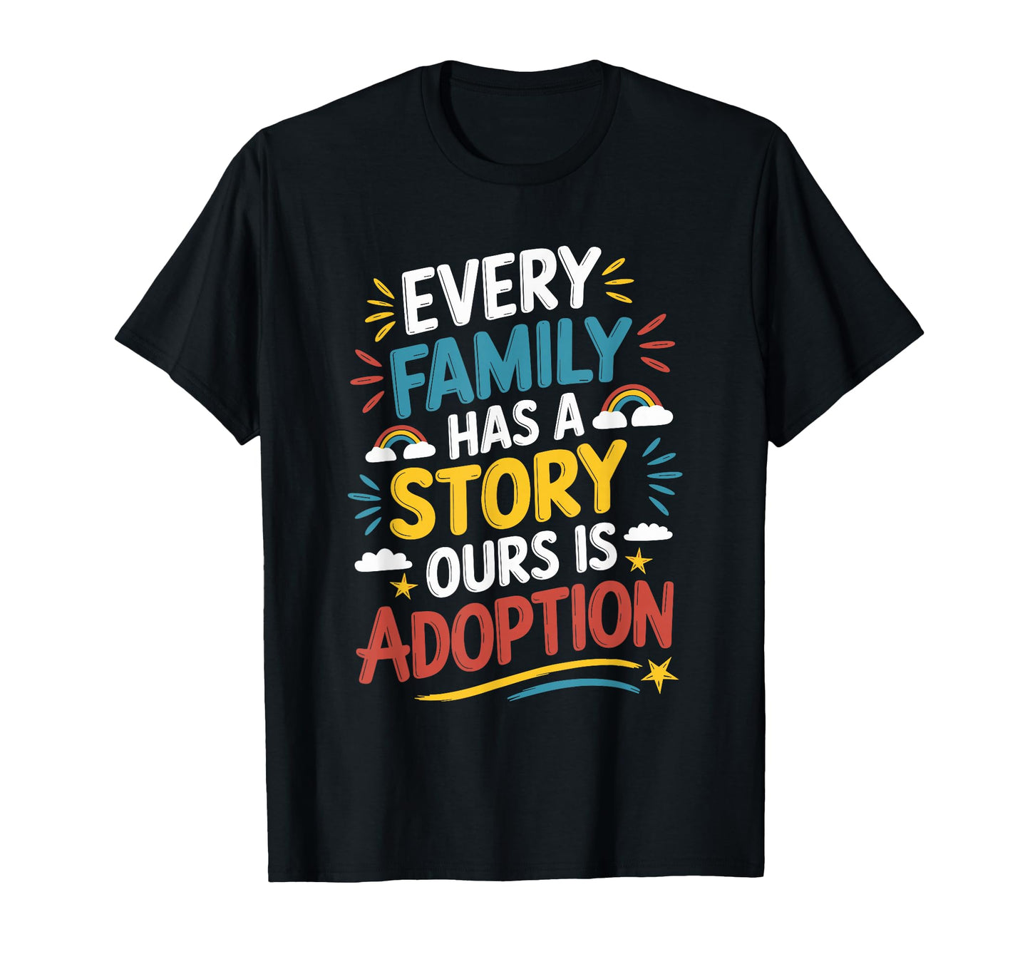 Adoptive Mom Adoption Dad And T-Shirt - Custom Art Print for Adults - T-Shirt, Sweatshirt, Hoodie