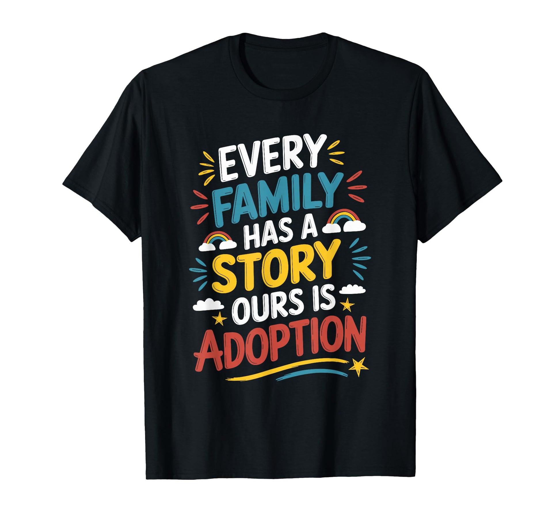 Adoptive Mom Adoption Dad And T-Shirt - Custom Art Print for Adults - T-Shirt, Sweatshirt, Hoodie
