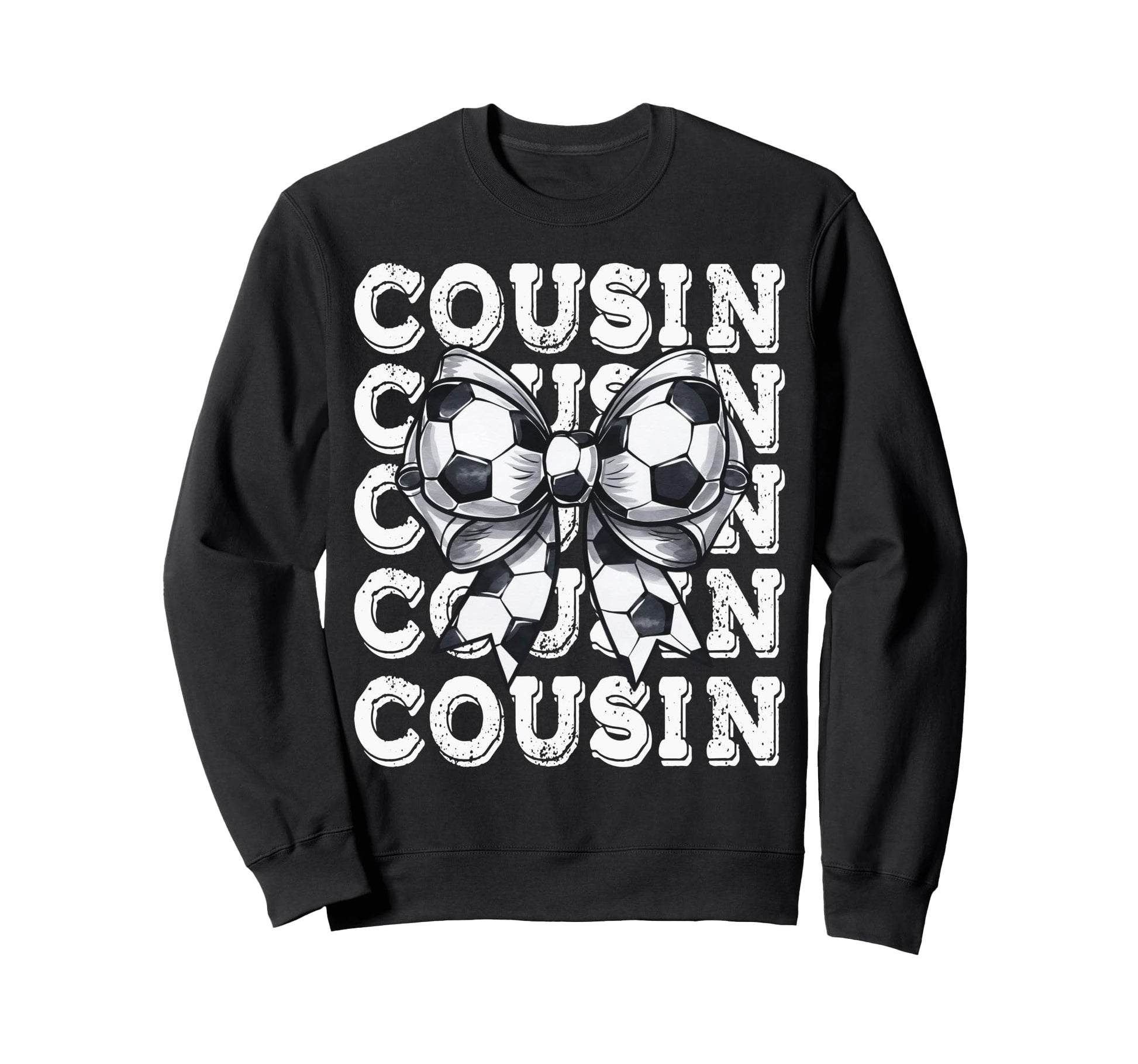 Coquette Soccer Cousin Matching Sweatshirt - Aesthetic Graphic Unisex - T-Shirt, Sweatshirt, Hoodie