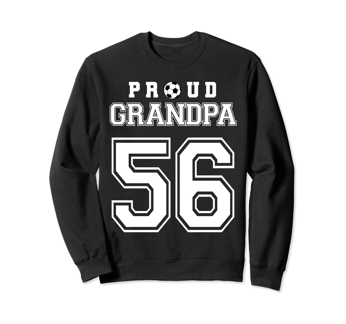 Number 56 Custom Proud Soccer Futbol Sweatshirt - Minimalist Print Unisex - T-Shirt, Sweatshirt, Hoodie
