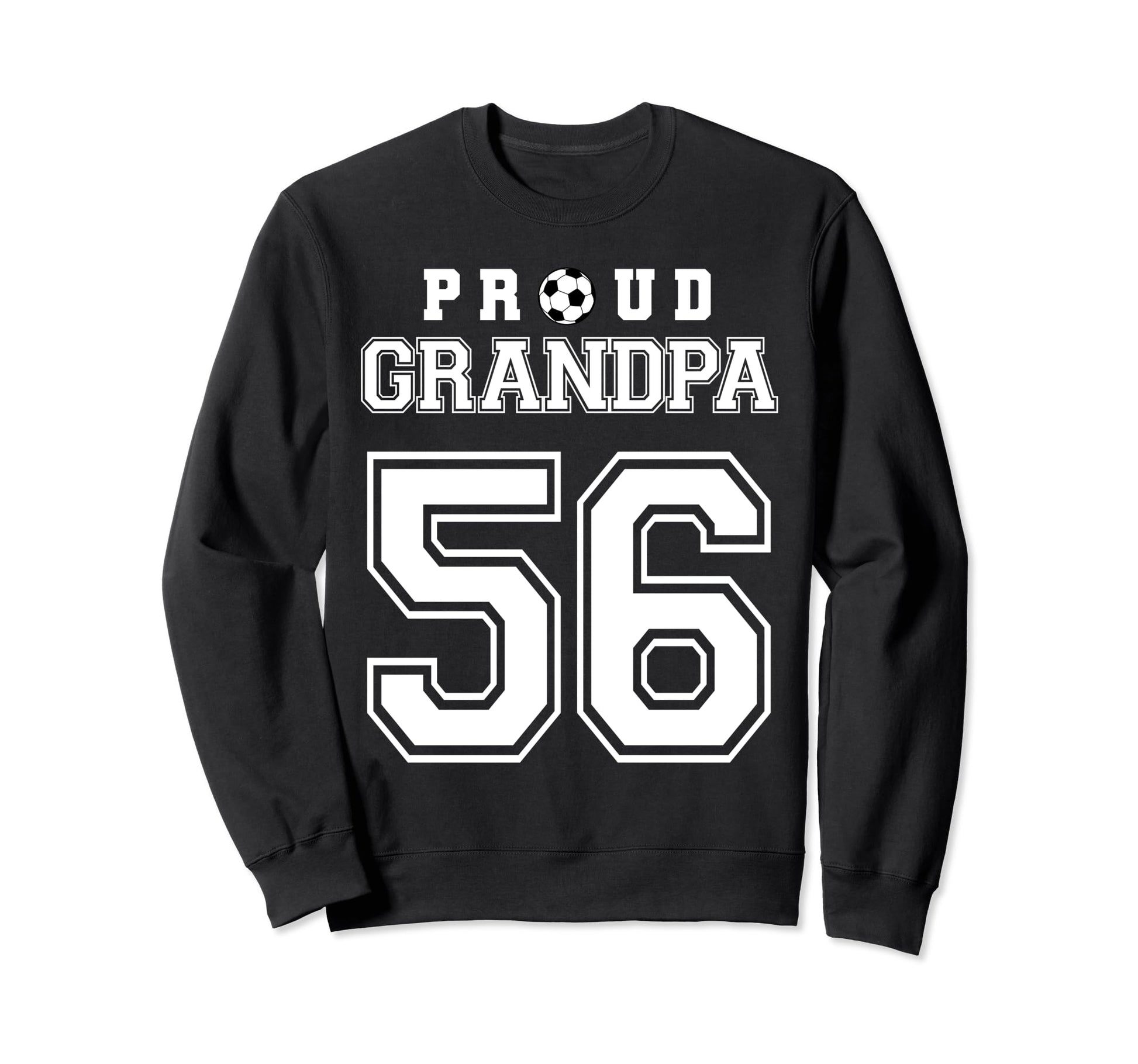 Number 56 Custom Proud Soccer Futbol Sweatshirt - Minimalist Print Unisex - T-Shirt, Sweatshirt, Hoodie
