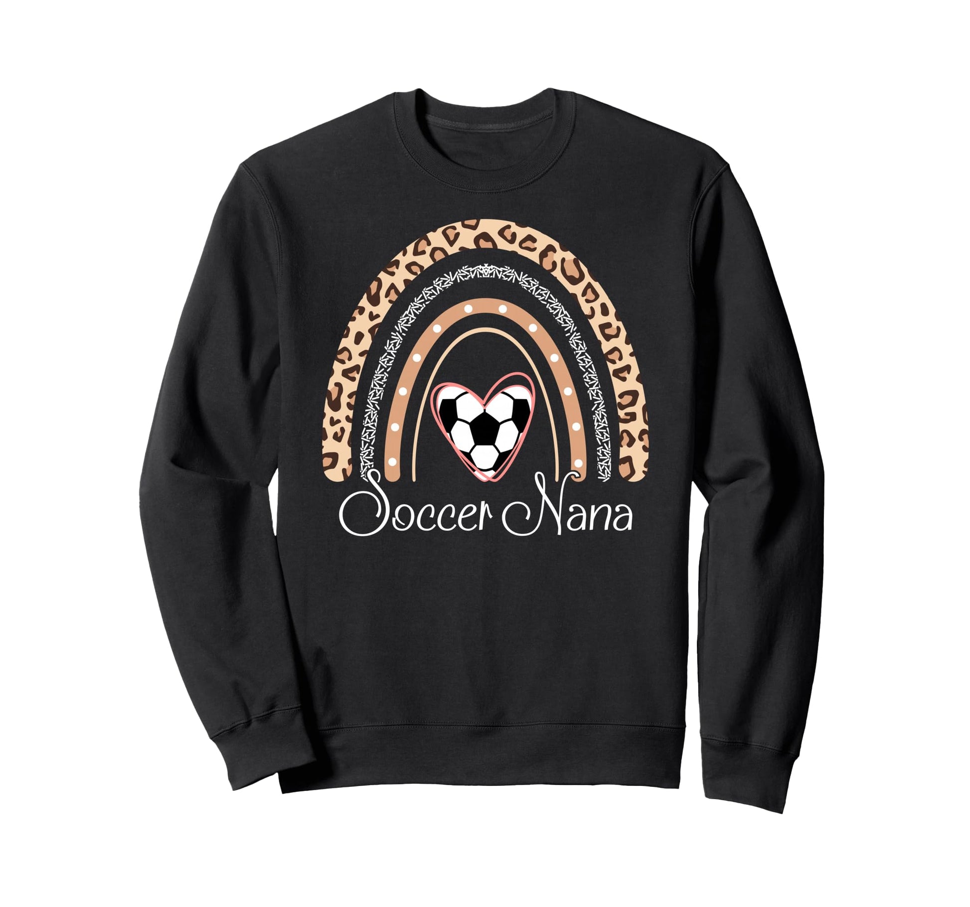 Soccer Nana Boho Rainbow Funny Sweatshirt - Trendy Graphic for Adults - T-Shirt, Sweatshirt, Hoodie