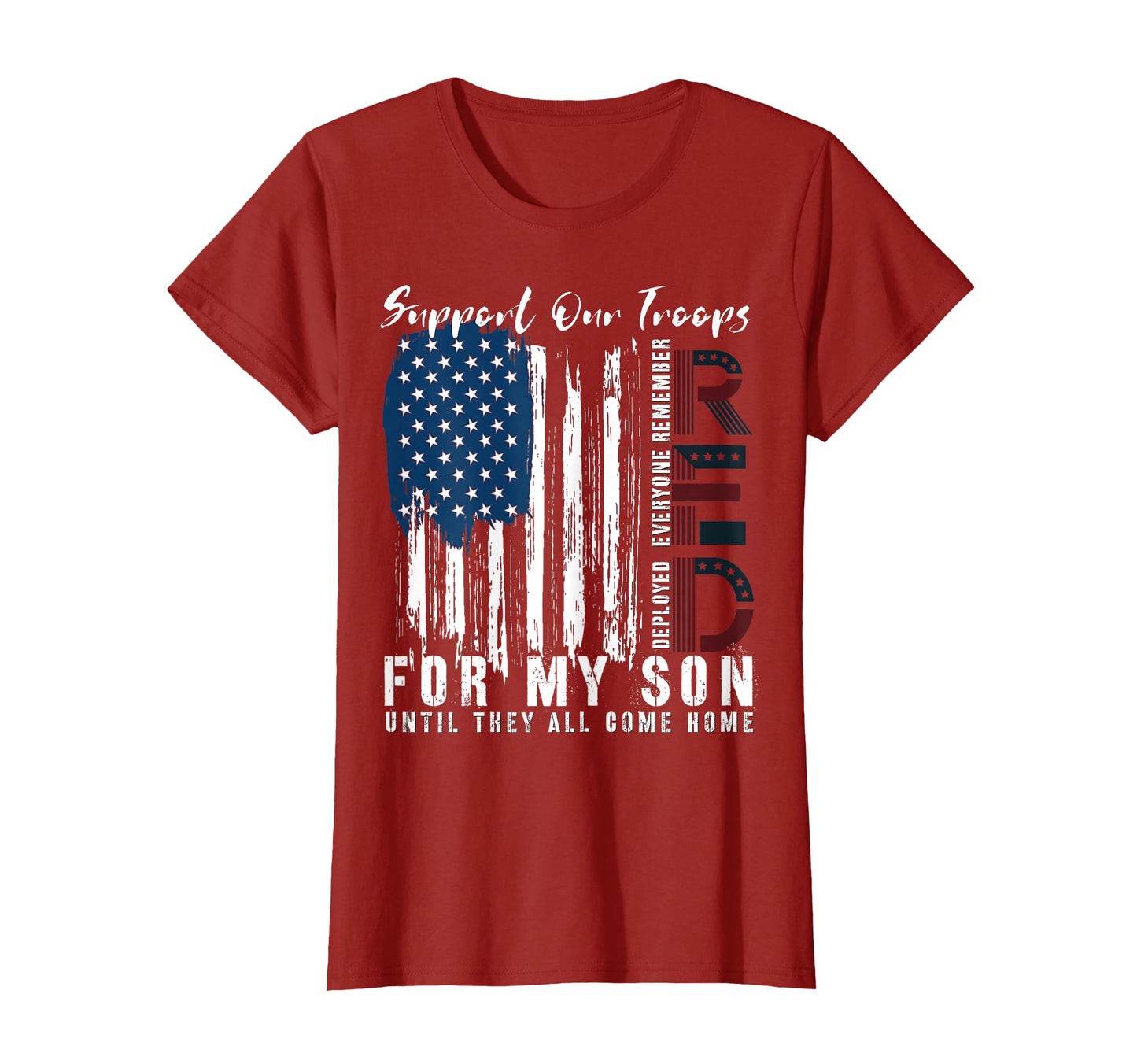 Friday We Wear Red My Son Military T-Shirt - Streetwear Style Unisex - T-Shirt, Sweatshirt, Hoodie