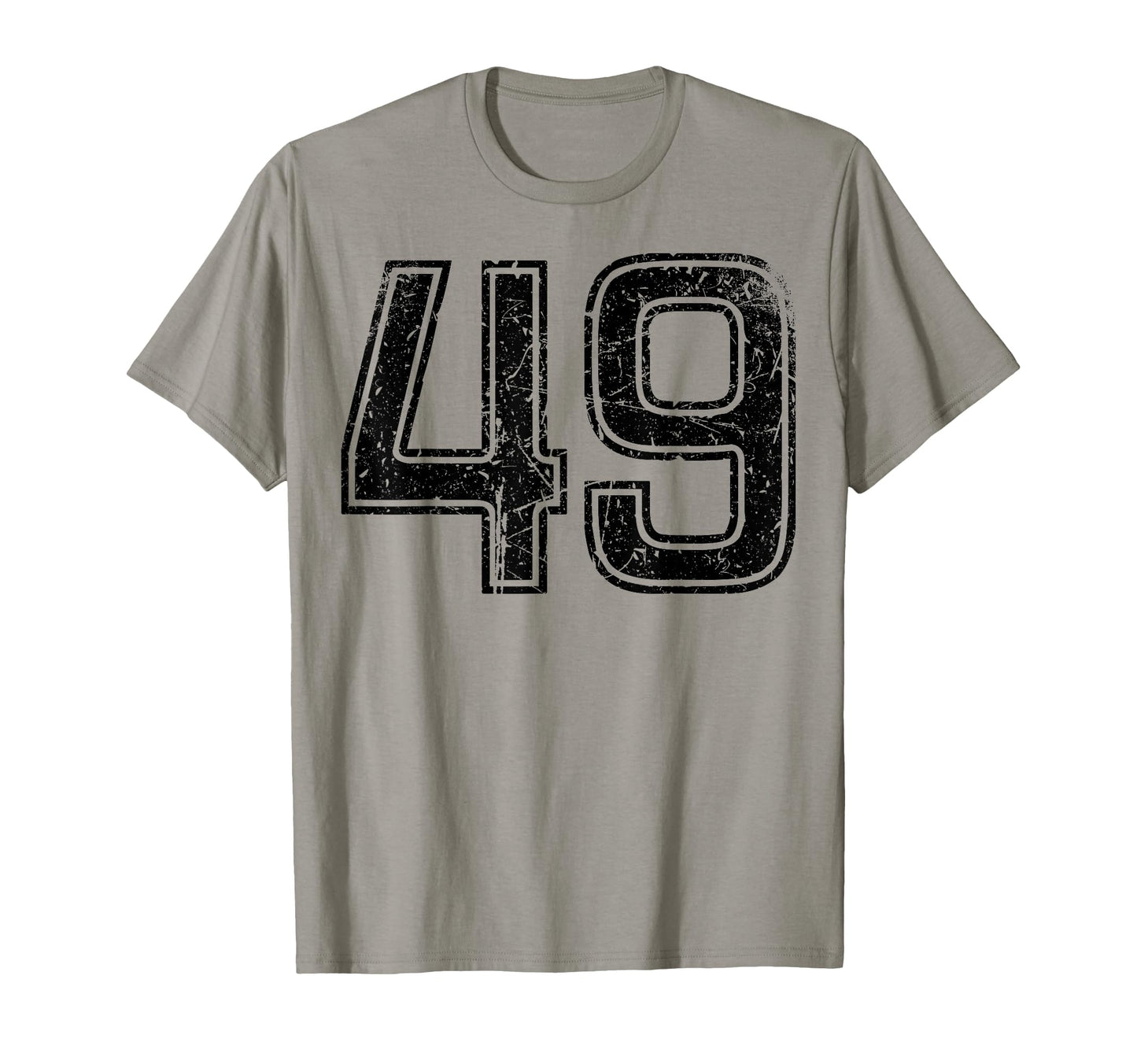 Black Sport Team Number 49 T-Shirt - Fun Novelty Design Unisex - T-Shirt, Sweatshirt, Hoodie