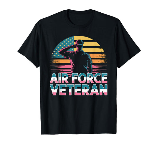 Air Force Veteran Us American Flag Dad T-Shirt - Unique Graphic for Adults - T-Shirt, Sweatshirt, Hoodie
