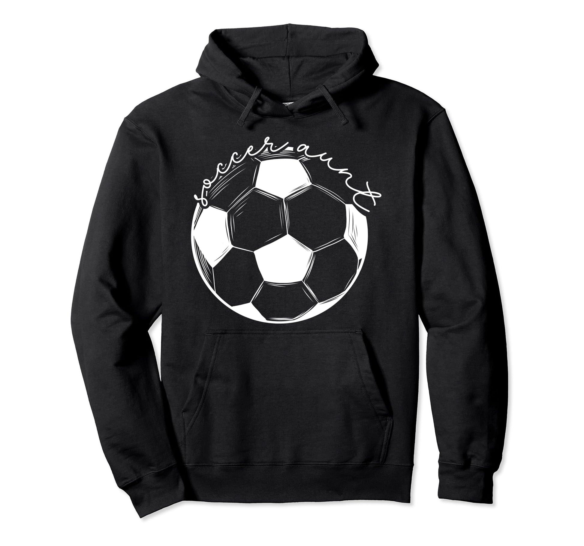 Soccer Aunt Appreciation Aunt Hoodie - Fun Novelty Design for Adults - T-Shirt, Sweatshirt, Hoodie