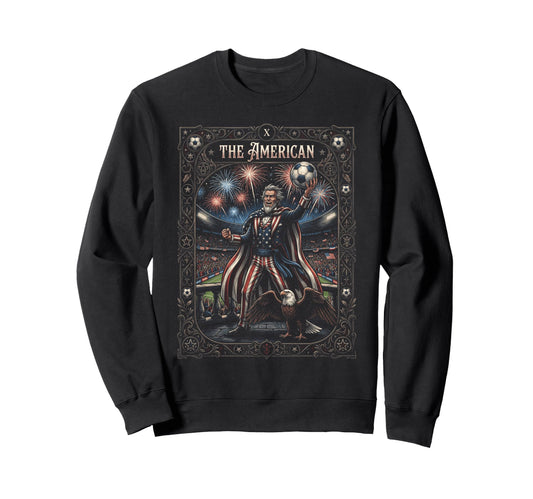 American Uncle Sam Soccer Eagle Sweatshirt - Trendy Graphic for Adults - T-Shirt, Sweatshirt, Hoodie