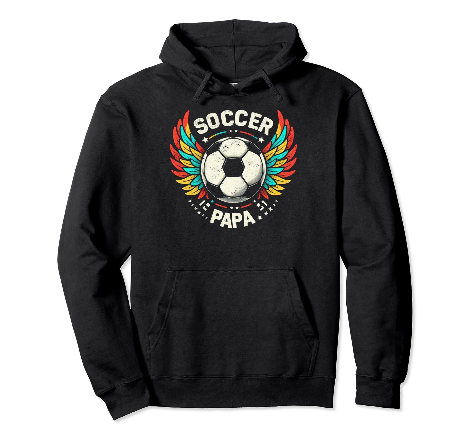 Soccer Papa Family Matching Dad Fathers Hoodie - Aesthetic Graphic Unisex - T-Shirt, Sweatshirt, Hoodie