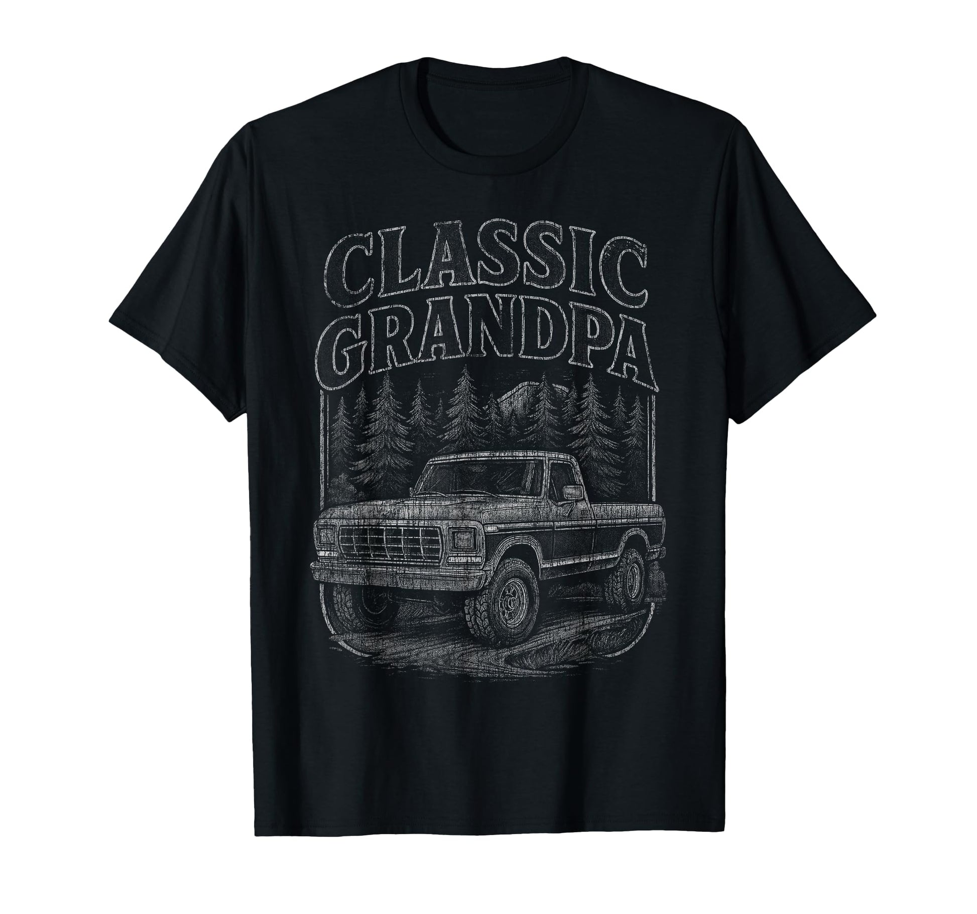 Funny Grandpa Truck Old Pickup T-Shirt - Fun Novelty Design for Adults - T-Shirt, Sweatshirt, Hoodie