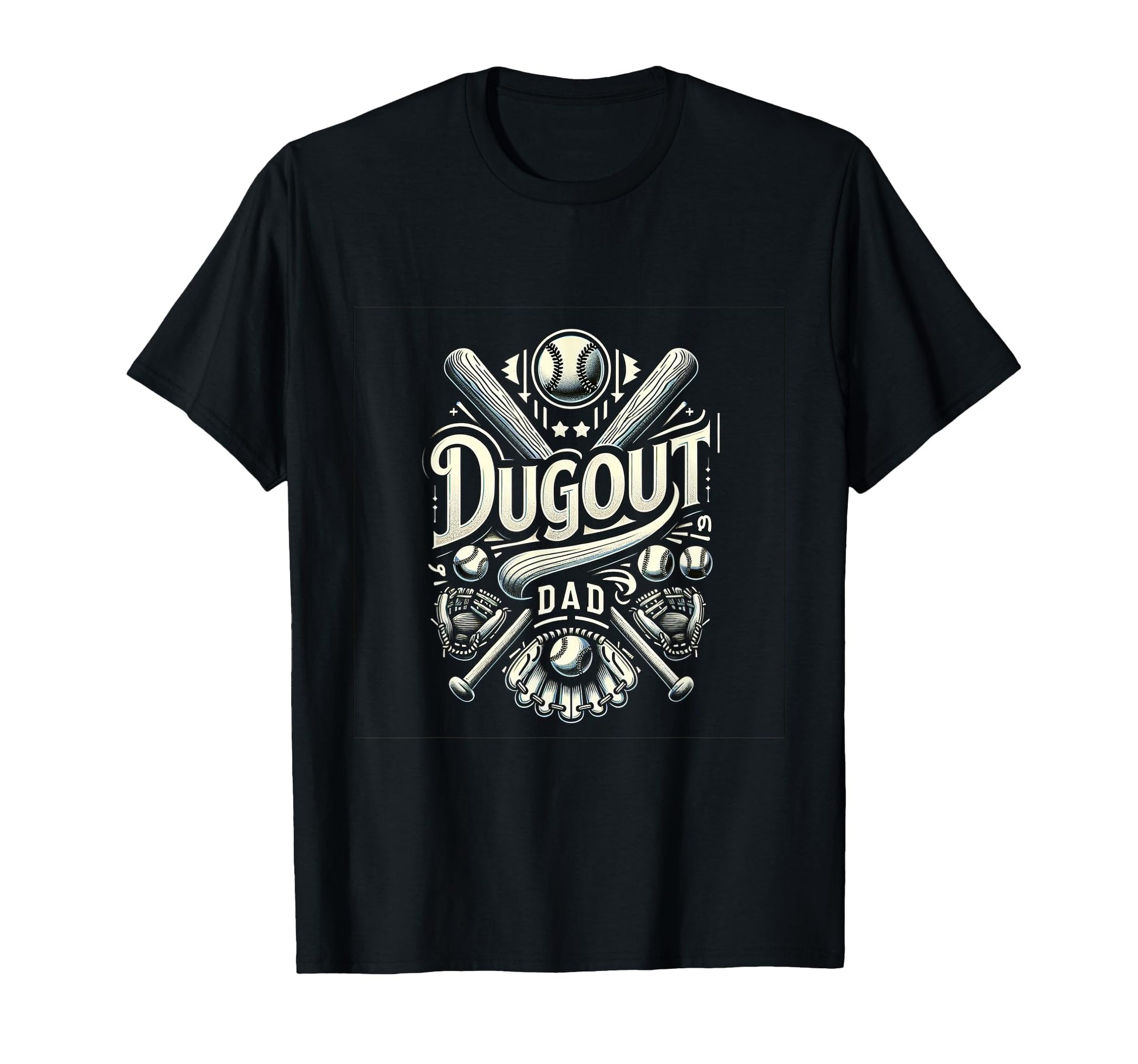 Dugout Dad T-Shirt - Trendy Graphic Unisex - T-Shirt, Sweatshirt, Hoodie