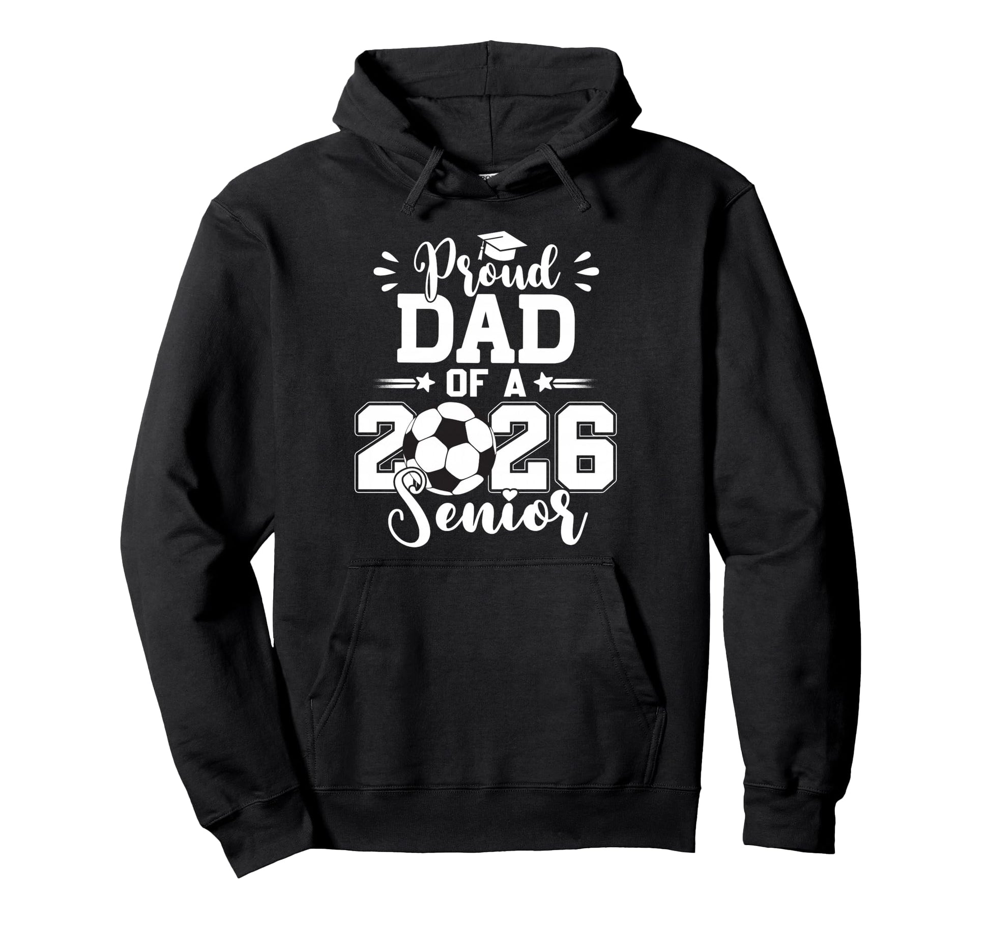 Proud Dad 2026 Senior Graduation Hoodie - Minimalist Print Men Women - T-Shirt, Sweatshirt, Hoodie