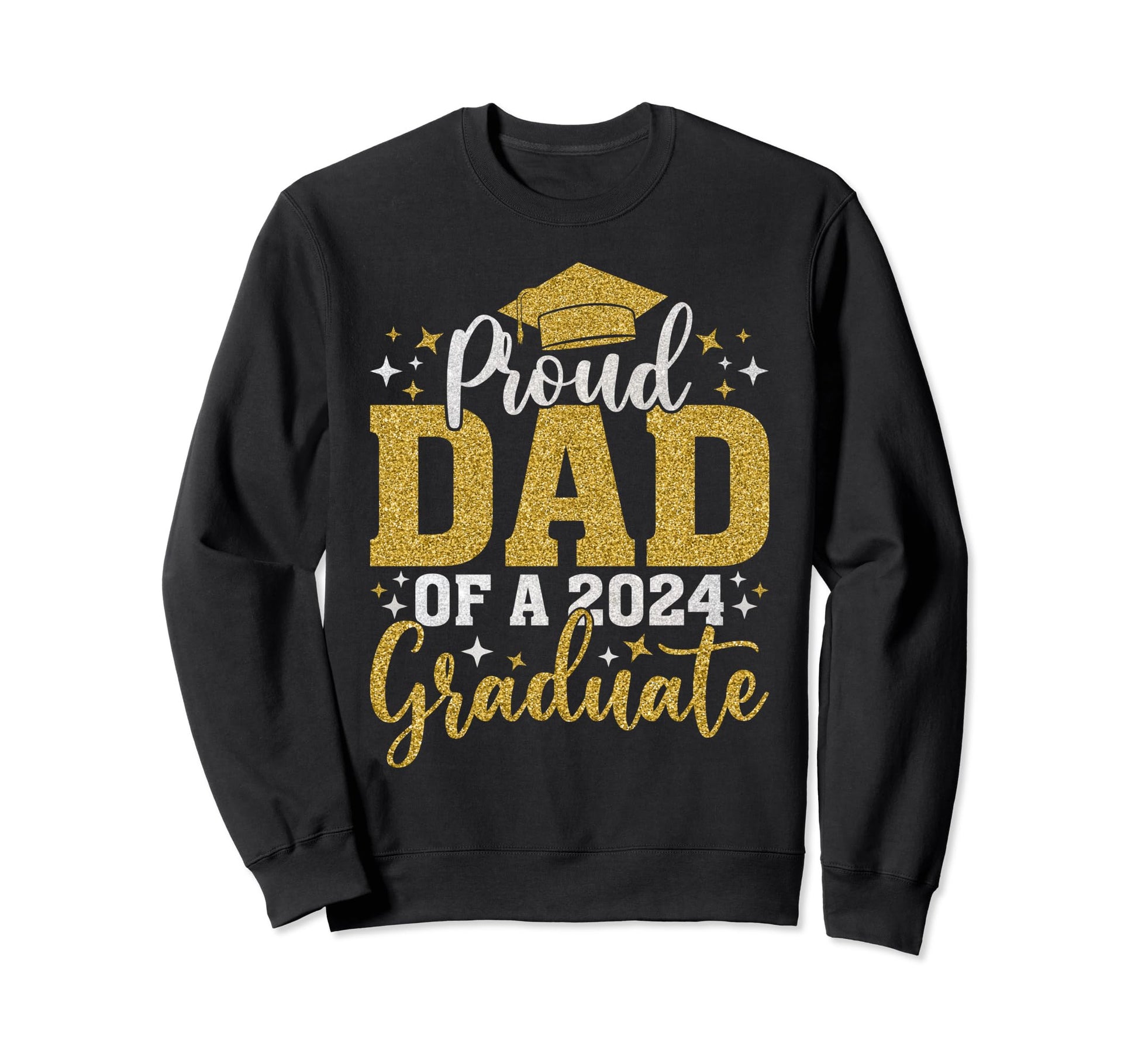 Dad Senior 2024 Proud Dad Class Sweatshirt - Aesthetic Graphic for Adults - T-Shirt, Sweatshirt, Hoodie