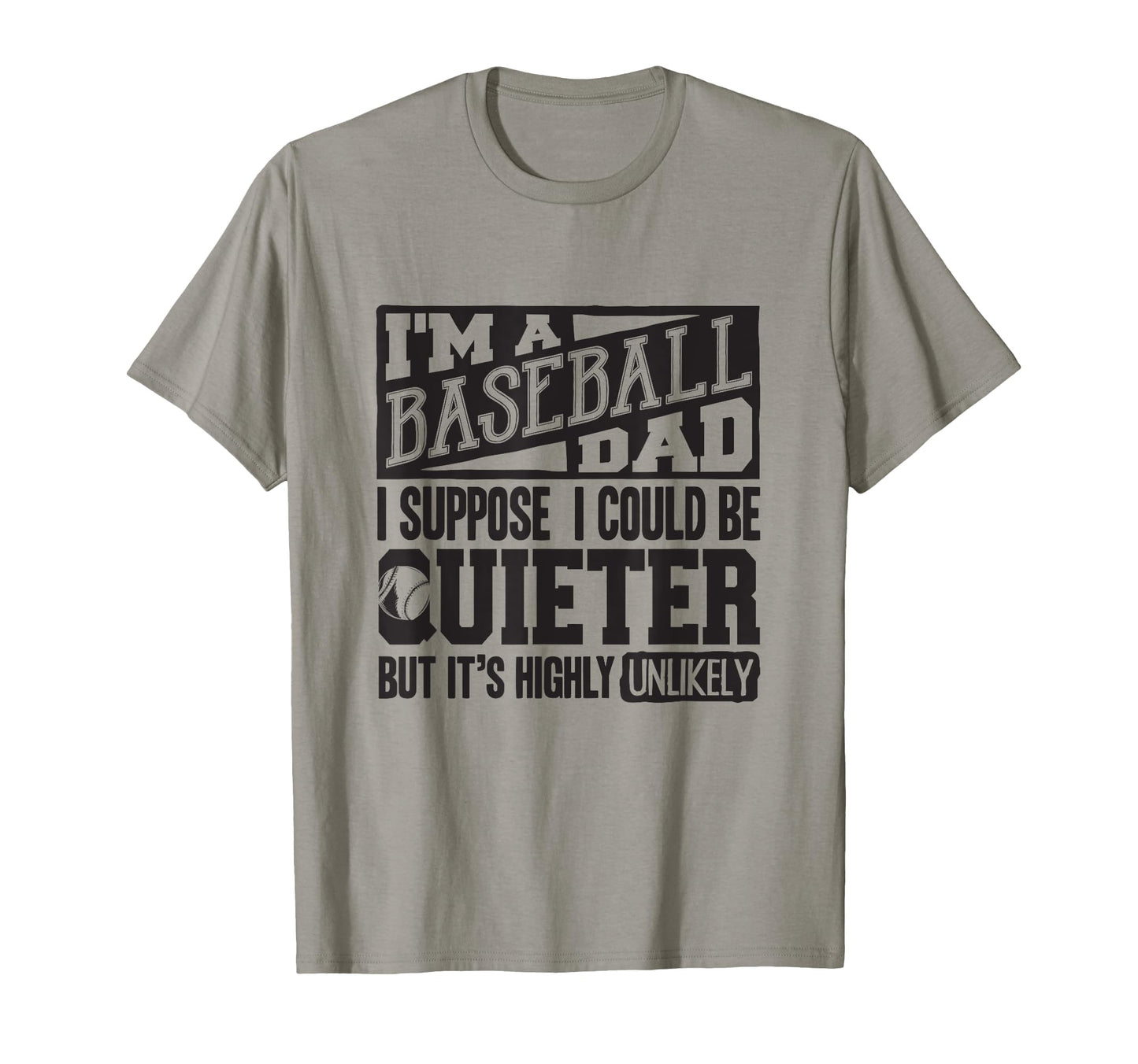 Baseball Dad Baseball Lover T-Shirt - Novelty Apparel for Adults - T-Shirt, Sweatshirt, Hoodie