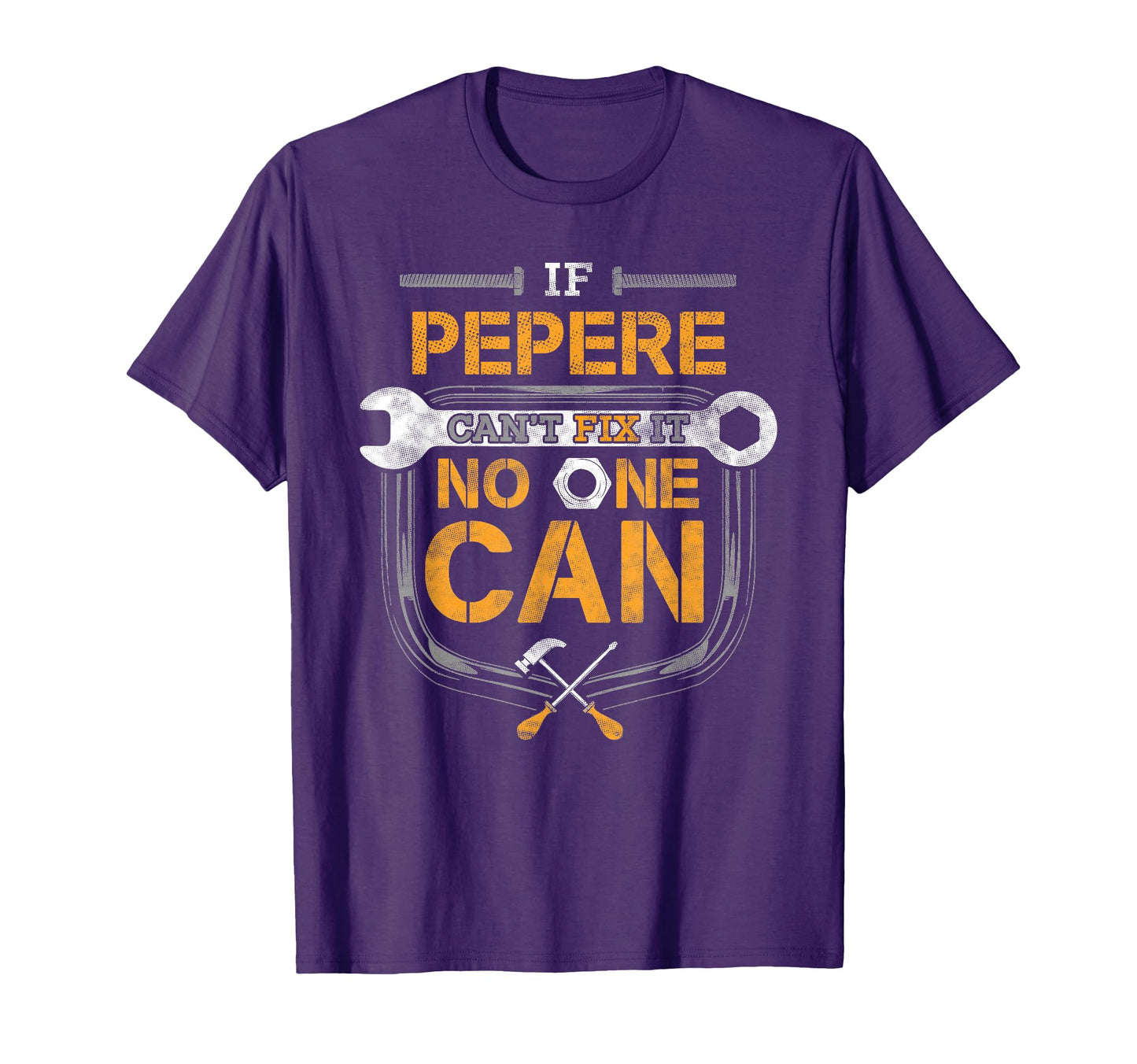 Pepere Fix It Handyman Mechanic Tools T-Shirt - Minimalist Print Unisex - T-Shirt, Sweatshirt, Hoodie