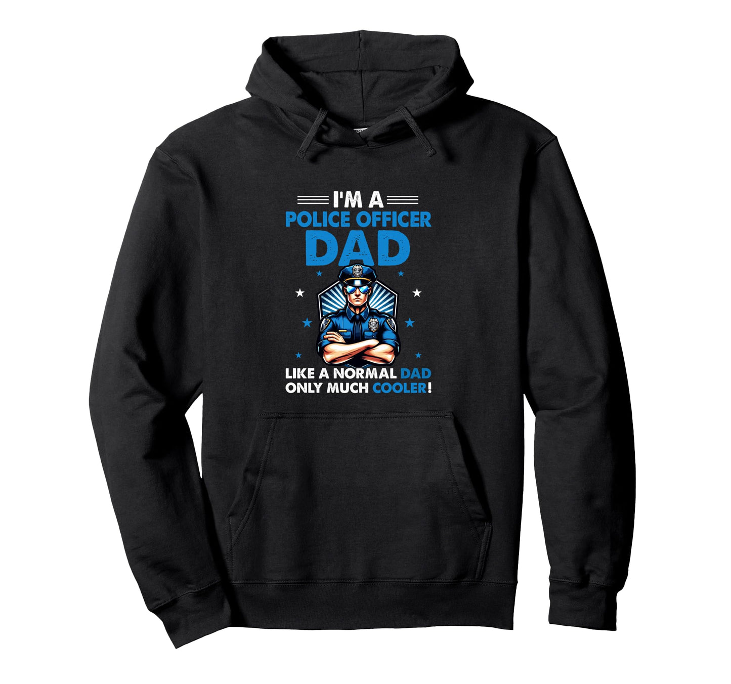 Police Officer Dad Definition Much Hoodie - Aesthetic Graphic Men Women - T-Shirt, Sweatshirt, Hoodie