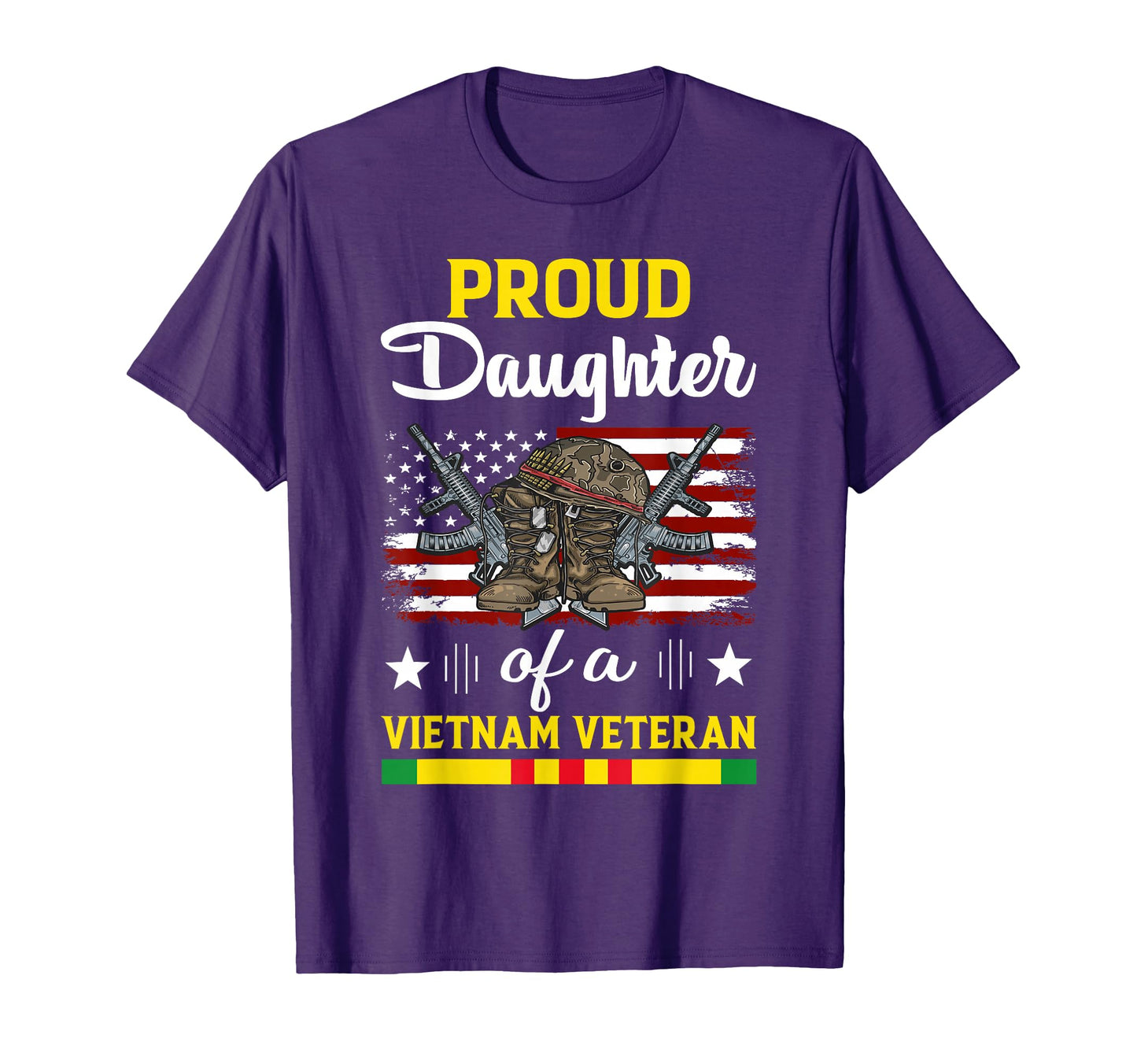 Proud Daughter Vietnam Veteran Dad Usa T-Shirt - Unique Graphic Men Women - T-Shirt, Sweatshirt, Hoodie