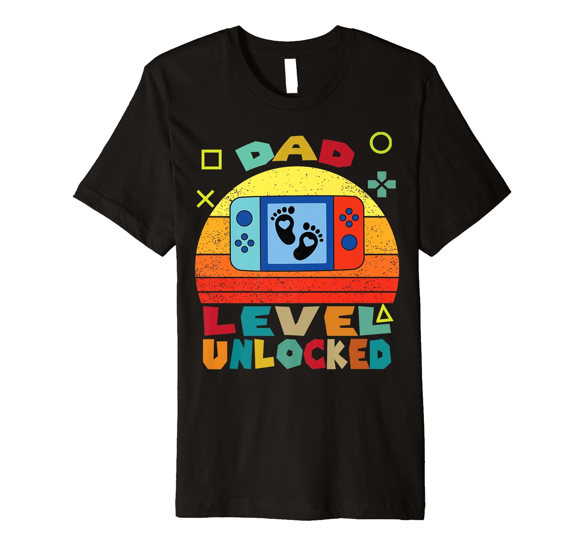 Funny Dad Level Unlocked Video Gamer T-Shirt - Unique Graphic Unisex - T-Shirt, Sweatshirt, Hoodie