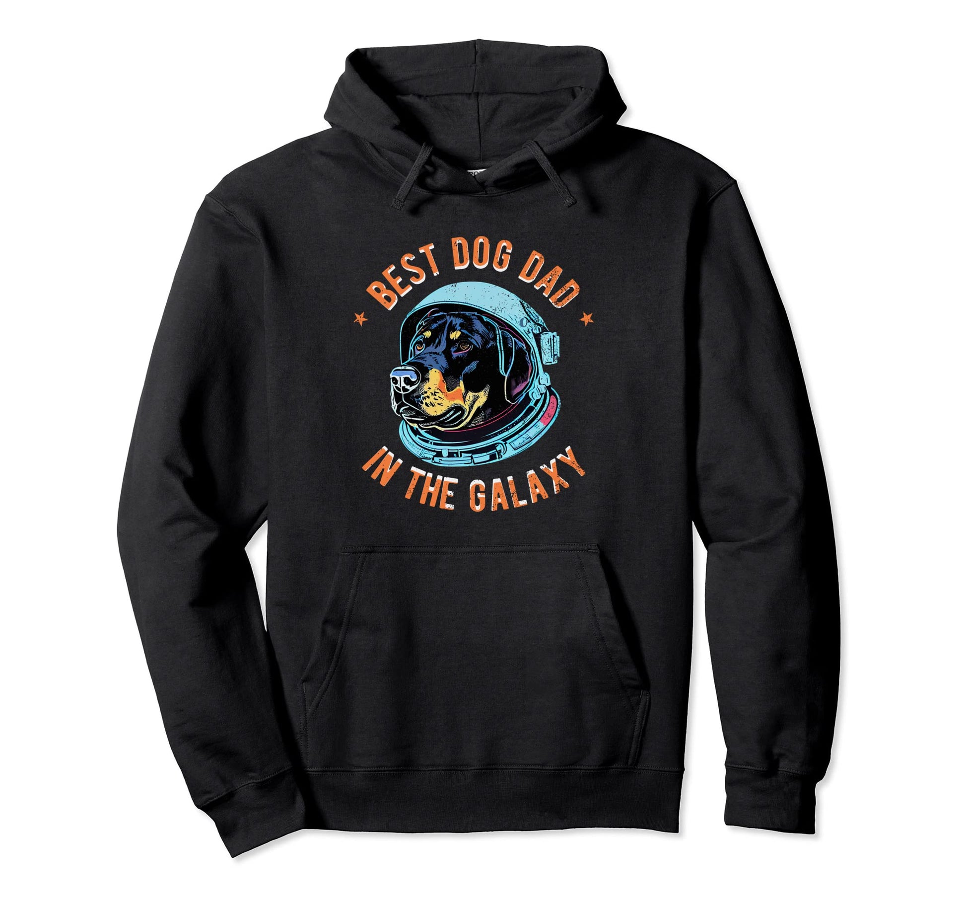 Best Rottweiler Dog Dad Galaxy Hoodie - Minimalist Print for Adults - T-Shirt, Sweatshirt, Hoodie
