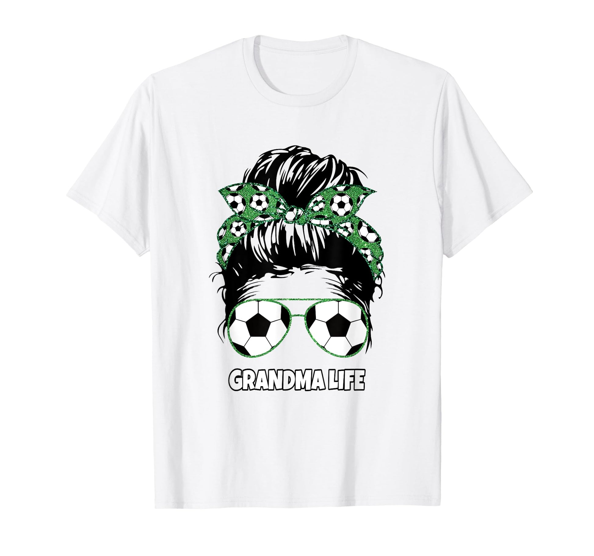 Grandma Life Messy Bun Womens Funny T-Shirt - Aesthetic Graphic Unisex - T-Shirt, Sweatshirt, Hoodie