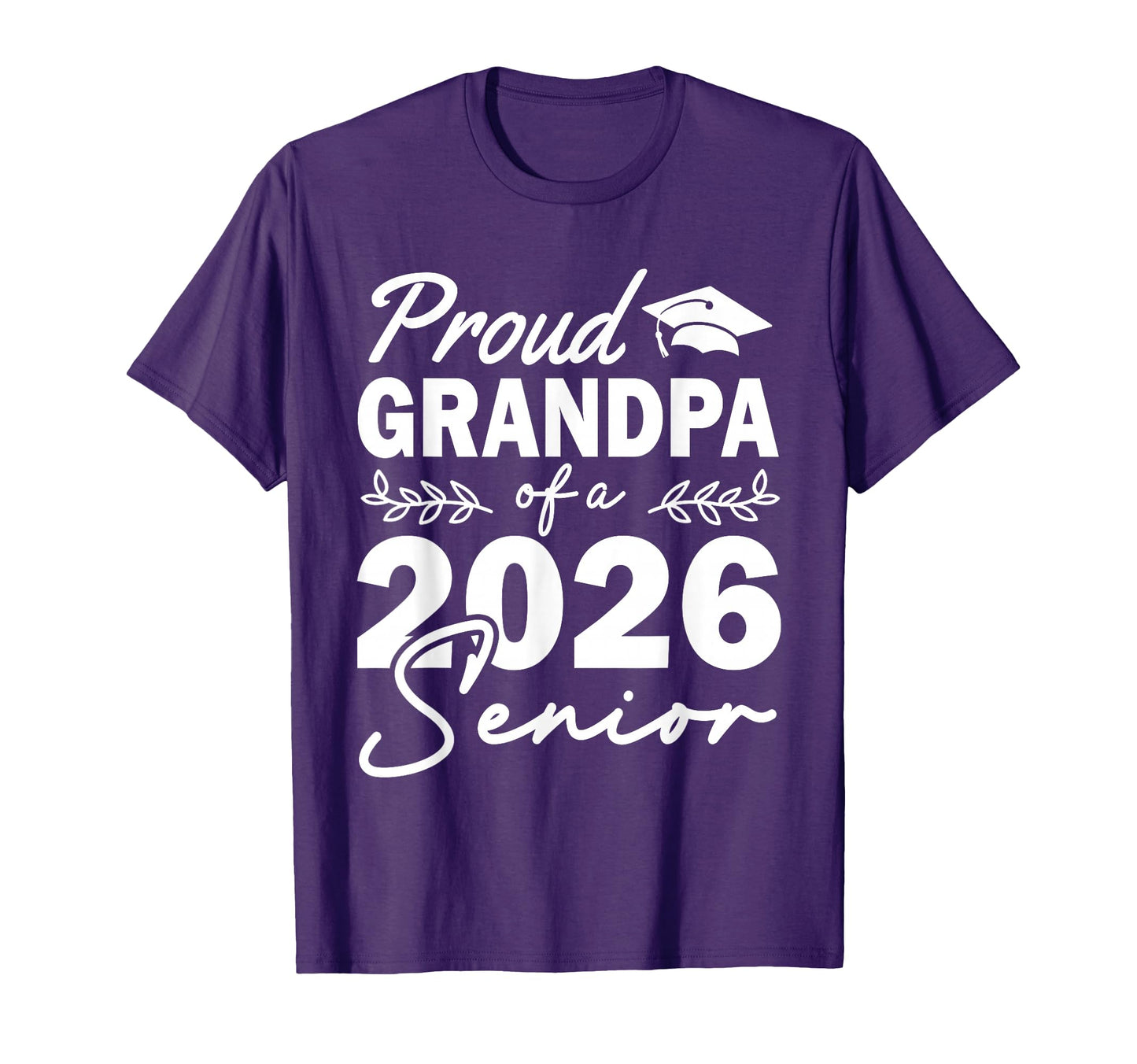 Senior 2026 Proud Grandpa Class 2026 T-Shirt - Trendy Graphic for Adults - T-Shirt, Sweatshirt, Hoodie
