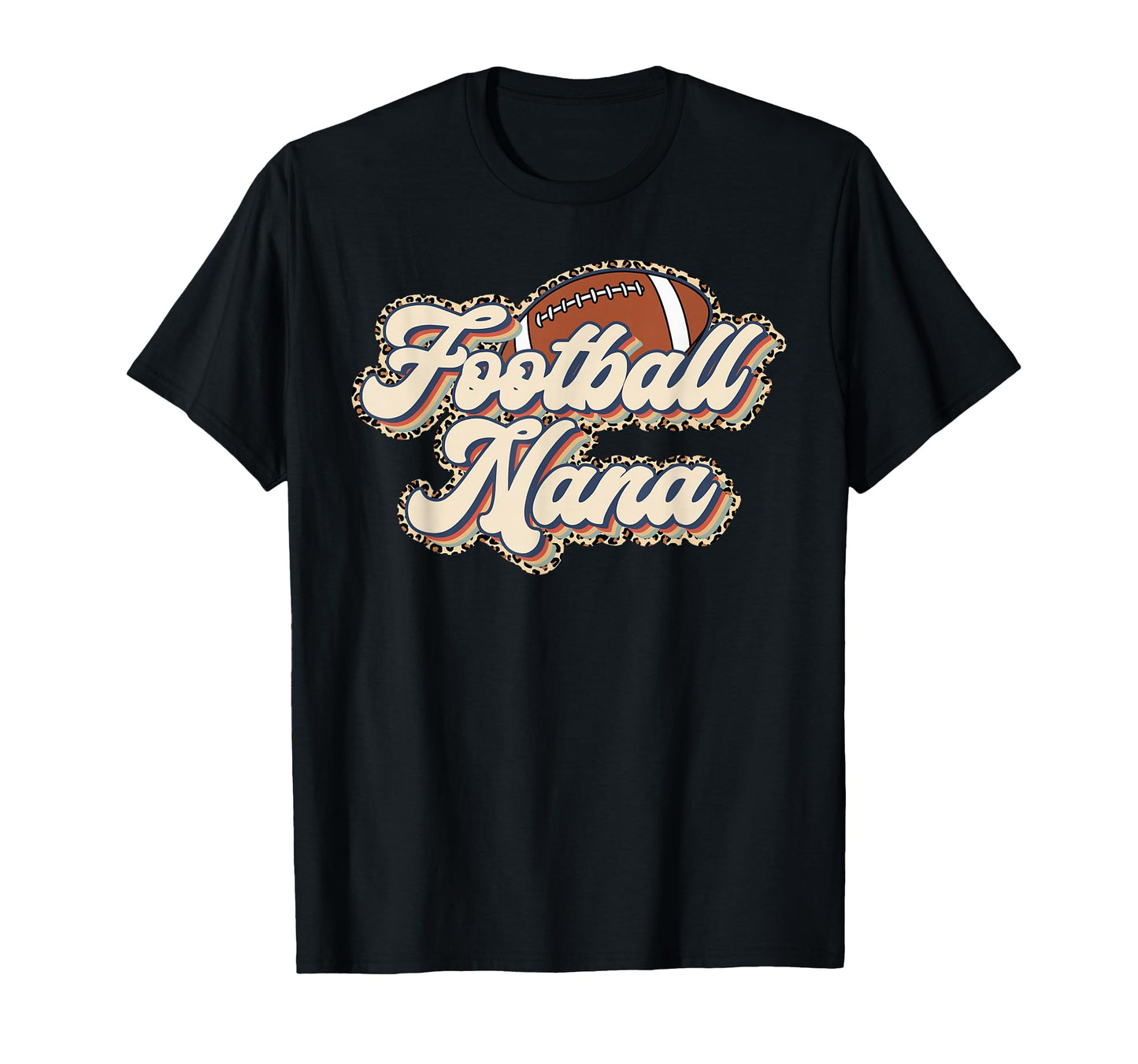 Leopard Football Nana Football T-Shirt - Streetwear Style for Adults - T-Shirt, Sweatshirt, Hoodie