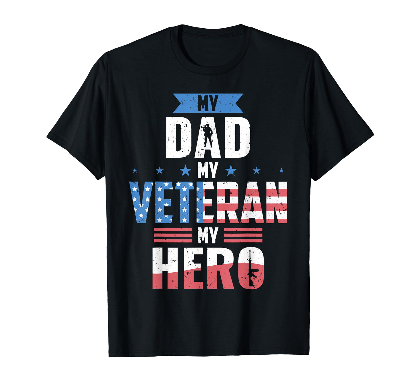 My Dad My Veteran My Hero My Dad Is T-Shirt - Minimalist Print for Adults - T-Shirt, Sweatshirt, Hoodie