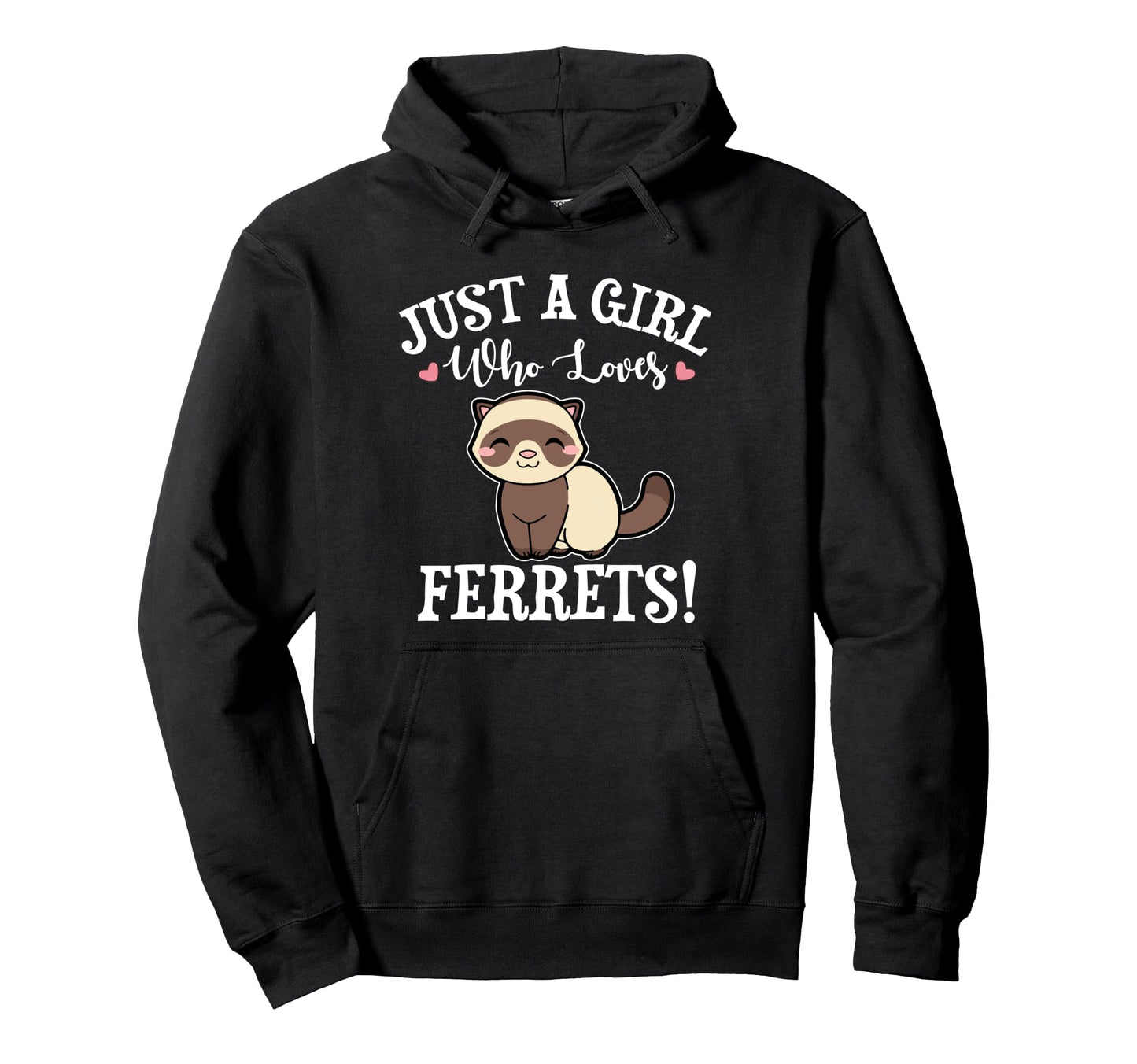 Funny Who Loves Ferrets Lover Hoodie - Custom Art Print for Adults - T-Shirt, Sweatshirt, Hoodie