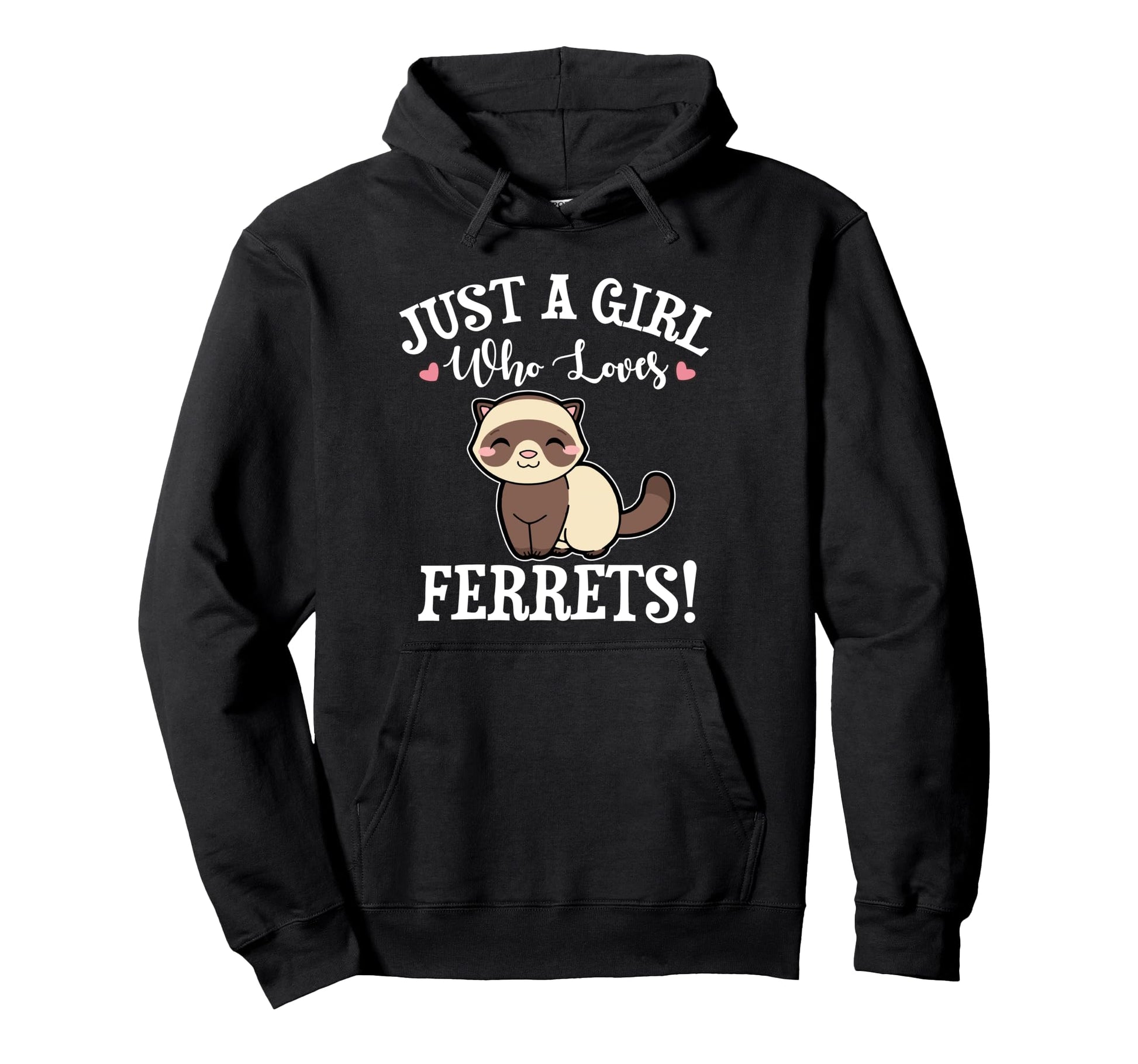 Funny Who Loves Ferrets Lover Hoodie - Custom Art Print for Adults - T-Shirt, Sweatshirt, Hoodie