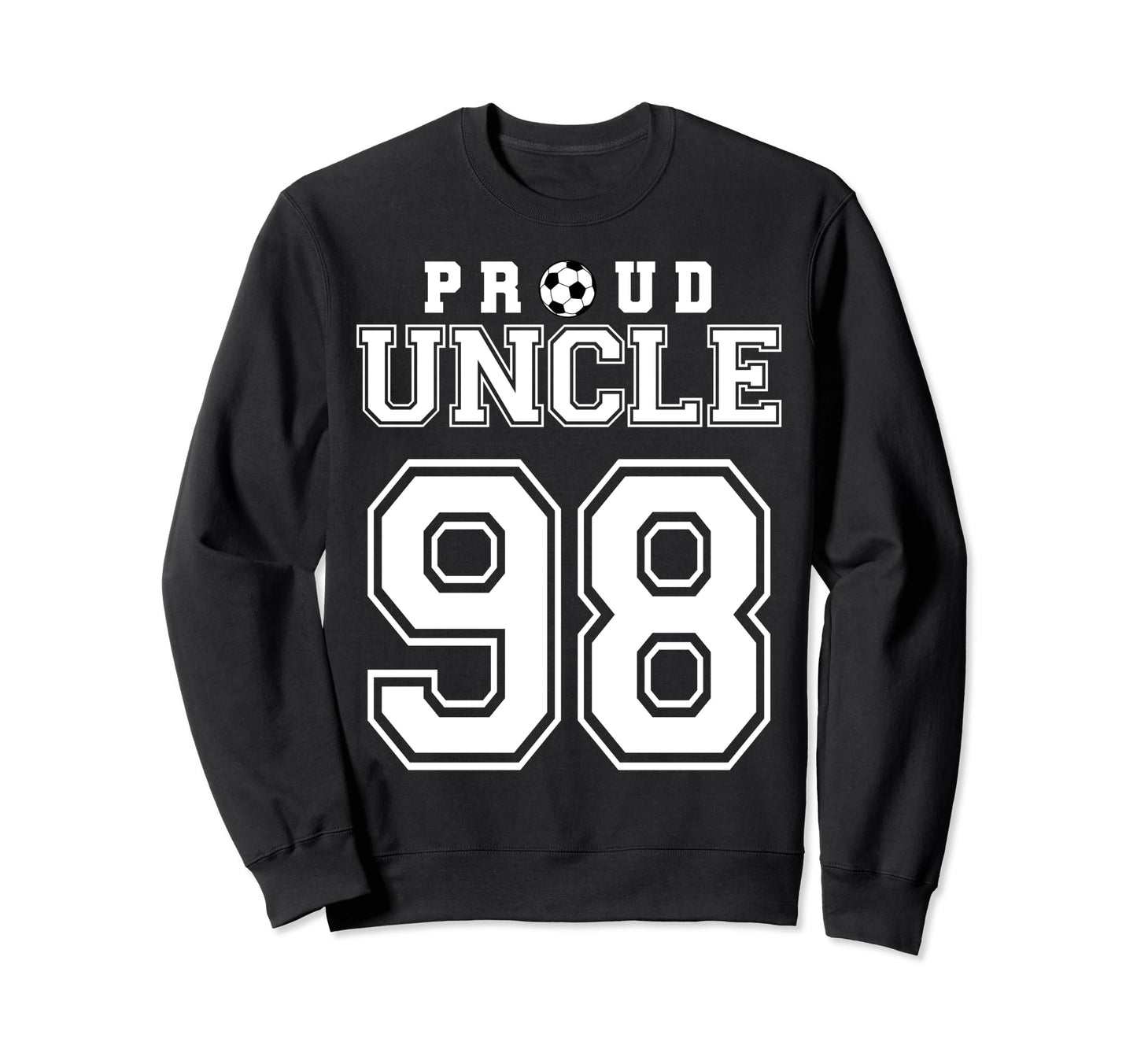 Number 98 Custom Proud Soccer Futbol Sweatshirt - Graphic Print for Adults - T-Shirt, Sweatshirt, Hoodie