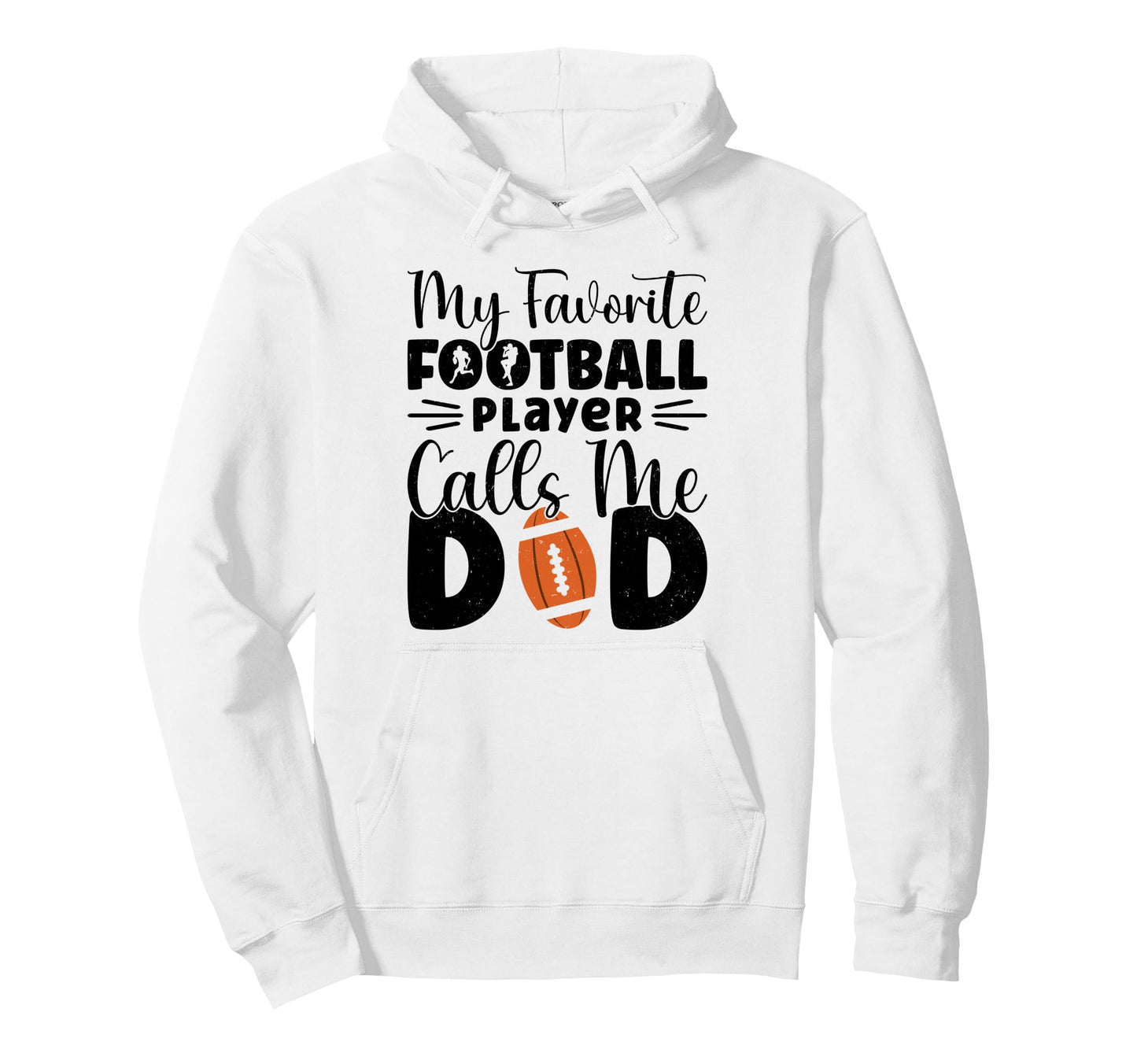 My Favorite Football Player Calls Me Hoodie - Custom Art Print for Adults - T-Shirt, Sweatshirt, Hoodie