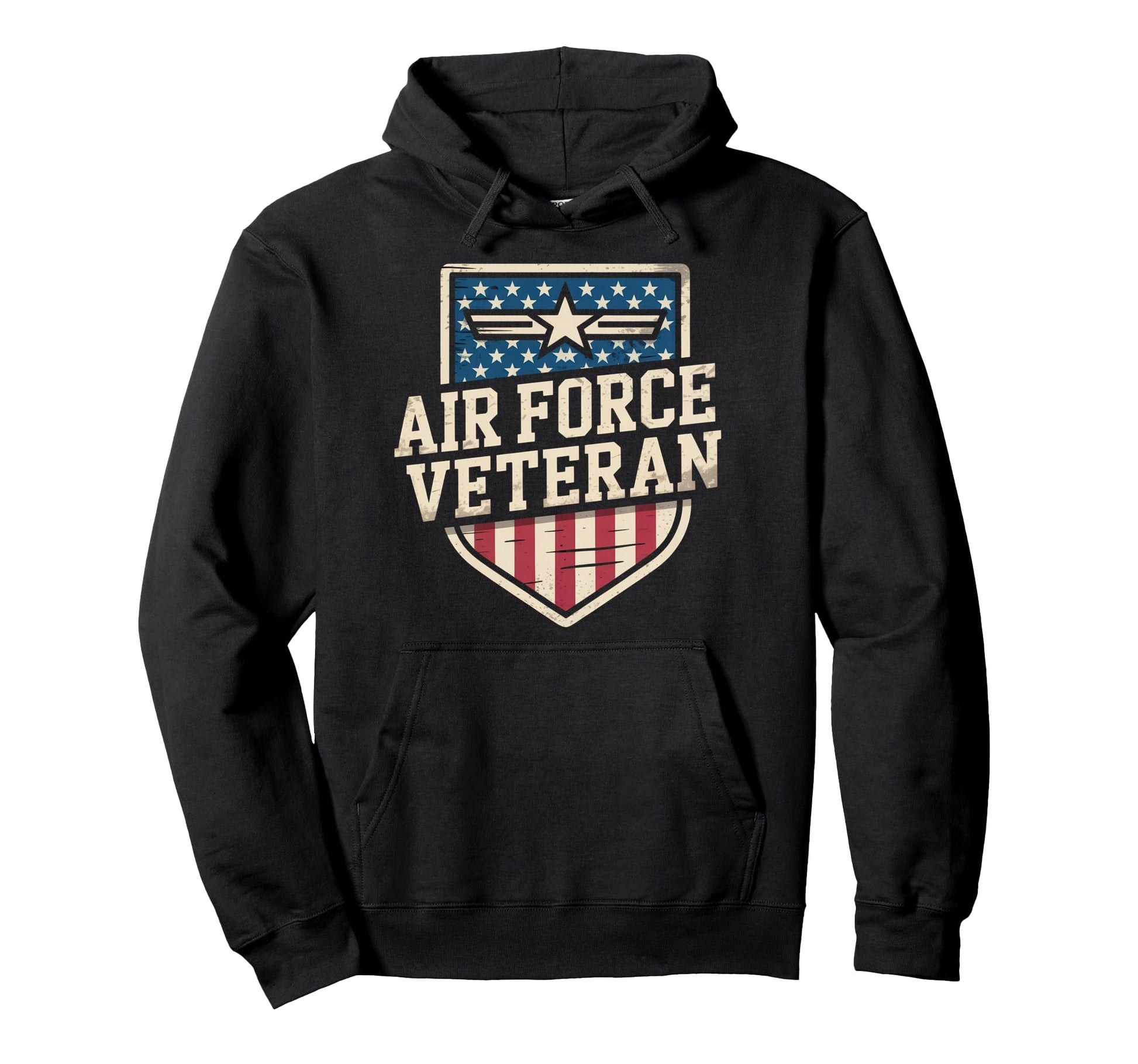 Air Force Veteran Us American Flag Dad Hoodie - Unique Graphic Men Women - T-Shirt, Sweatshirt, Hoodie