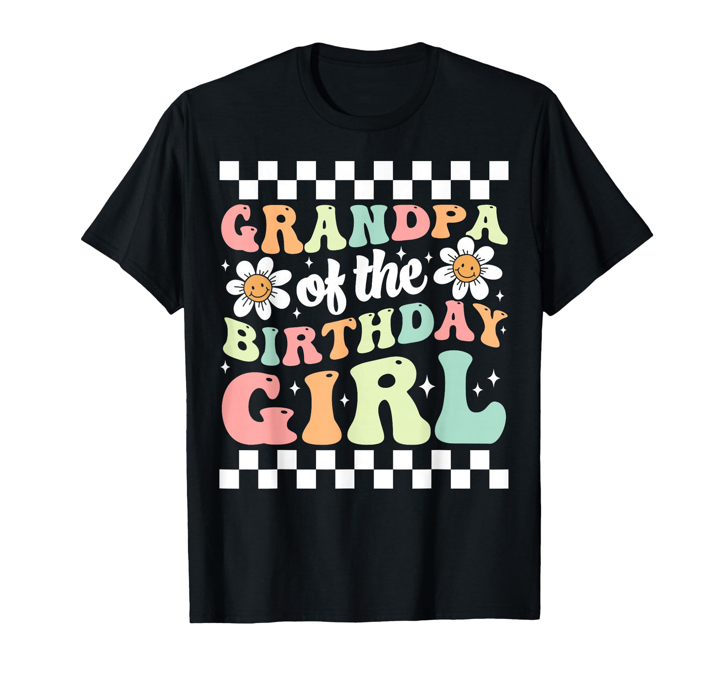 Grandpa Birthday Family Groovy T-Shirt - Trendy Graphic for Adults - T-Shirt, Sweatshirt, Hoodie