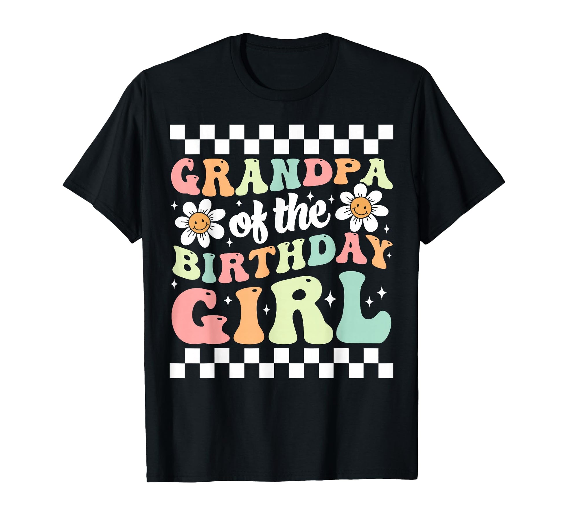 Grandpa Birthday Family Groovy T-Shirt - Trendy Graphic for Adults - T-Shirt, Sweatshirt, Hoodie