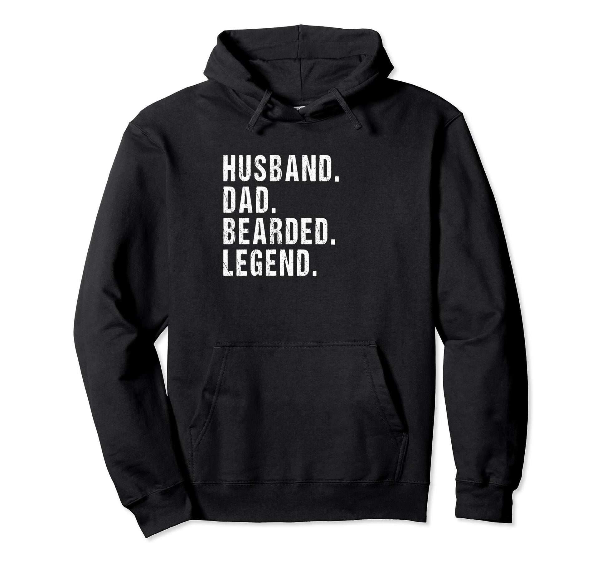 Husband Dad Bearded Legend Fathers Day Hoodie - Unique Graphic Men Women - T-Shirt, Sweatshirt, Hoodie