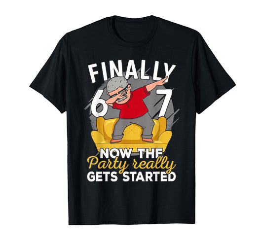 67Th Birthday Him 67 Years Old T-Shirt - Aesthetic Graphic for Adults - T-Shirt, Sweatshirt, Hoodie