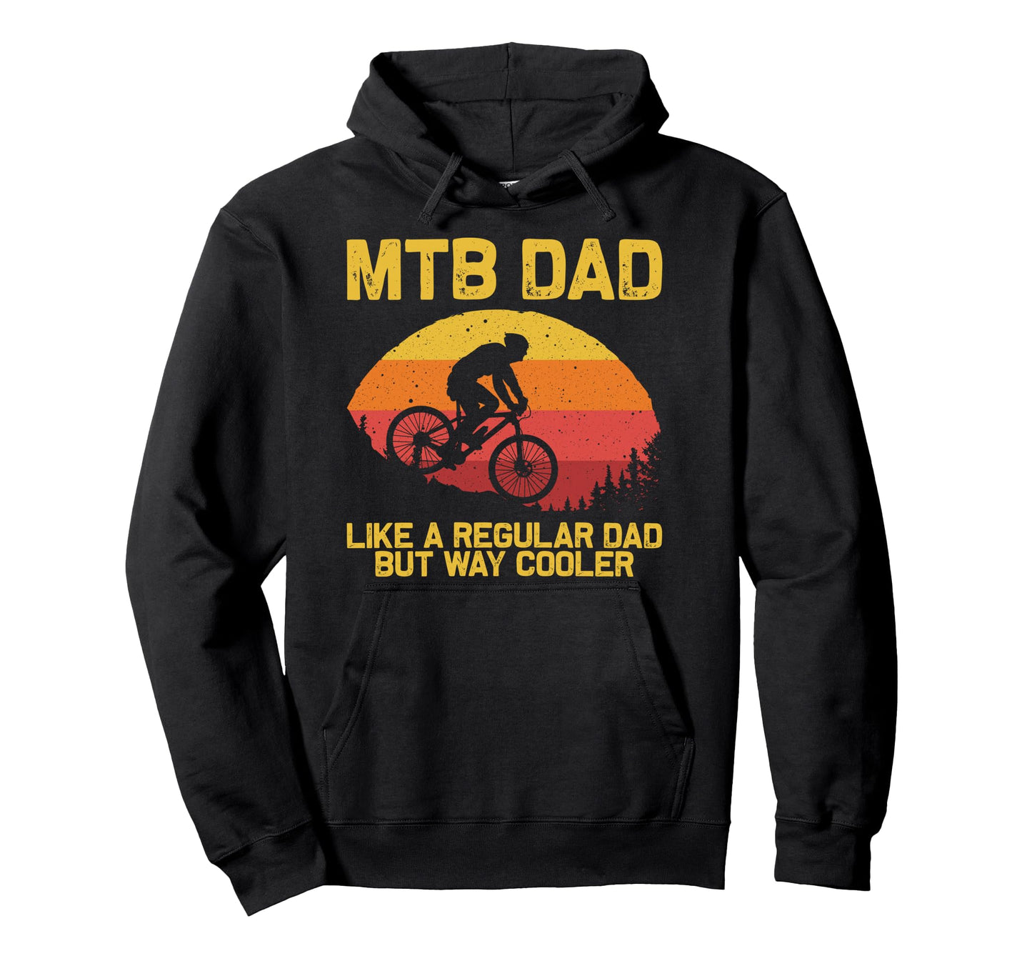Mountain Biking Dad Father Biker Mtb Hoodie - Minimalist Print Men Women - T-Shirt, Sweatshirt, Hoodie