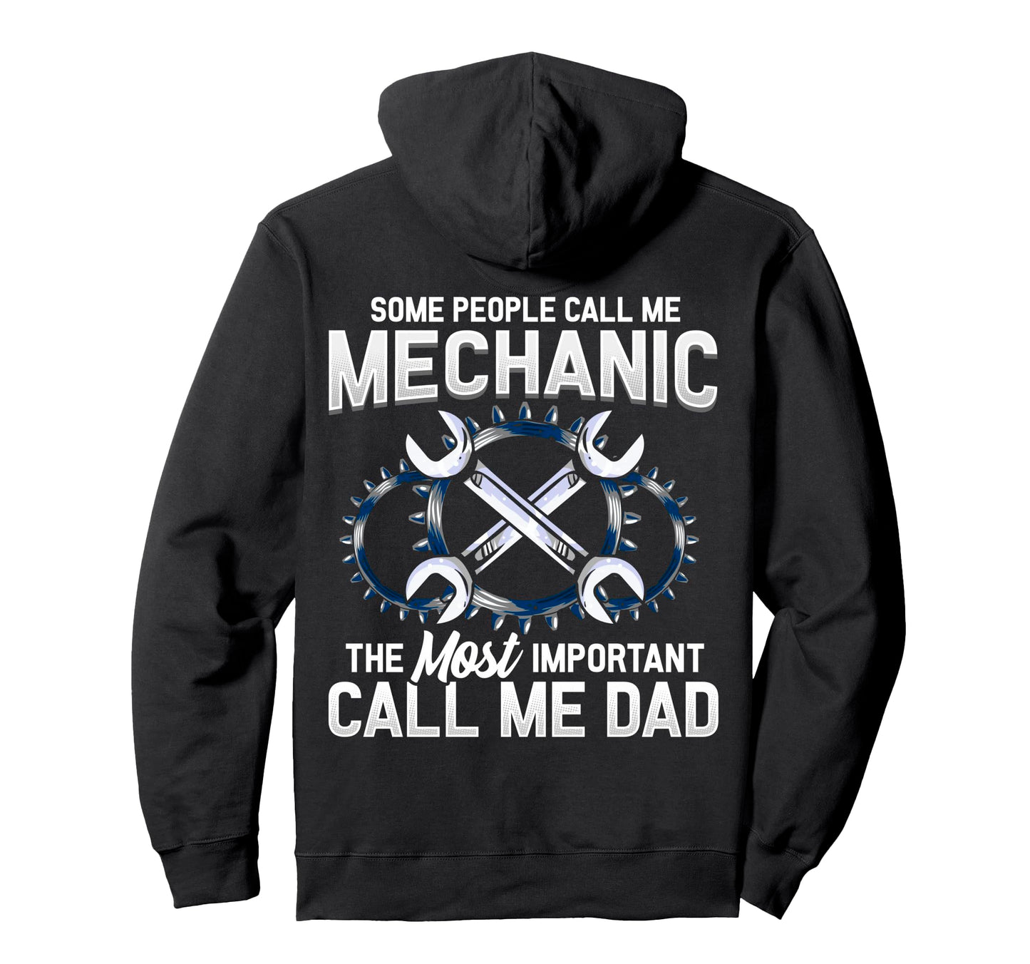 Mechanic Dad Mechanics Fathers Day Hoodie - Aesthetic Graphic for Adults - T-Shirt, Sweatshirt, Hoodie