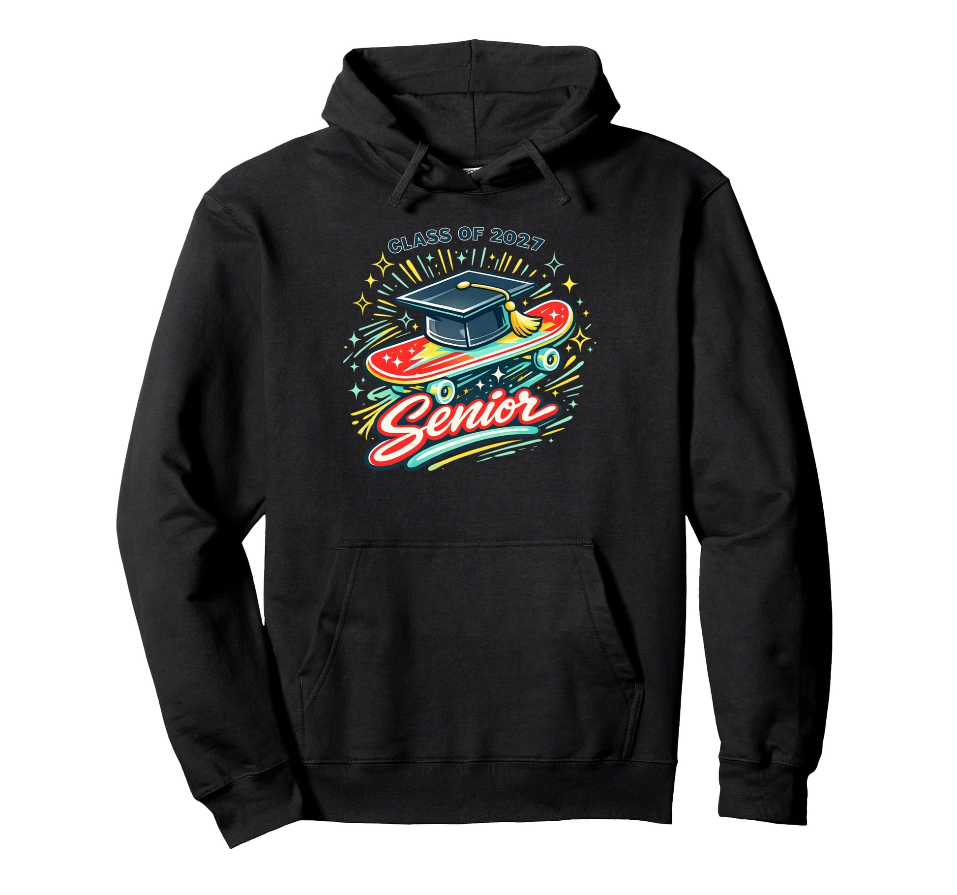 Senior Mom Graduation Class 2027 Hoodie - Casual Everyday Wear Men Women - T-Shirt, Sweatshirt, Hoodie