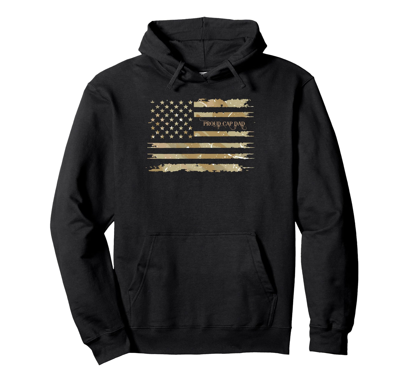 Proud Cap Dad Proud Dad Military Hoodie - Casual Everyday Wear Unisex - T-Shirt, Sweatshirt, Hoodie