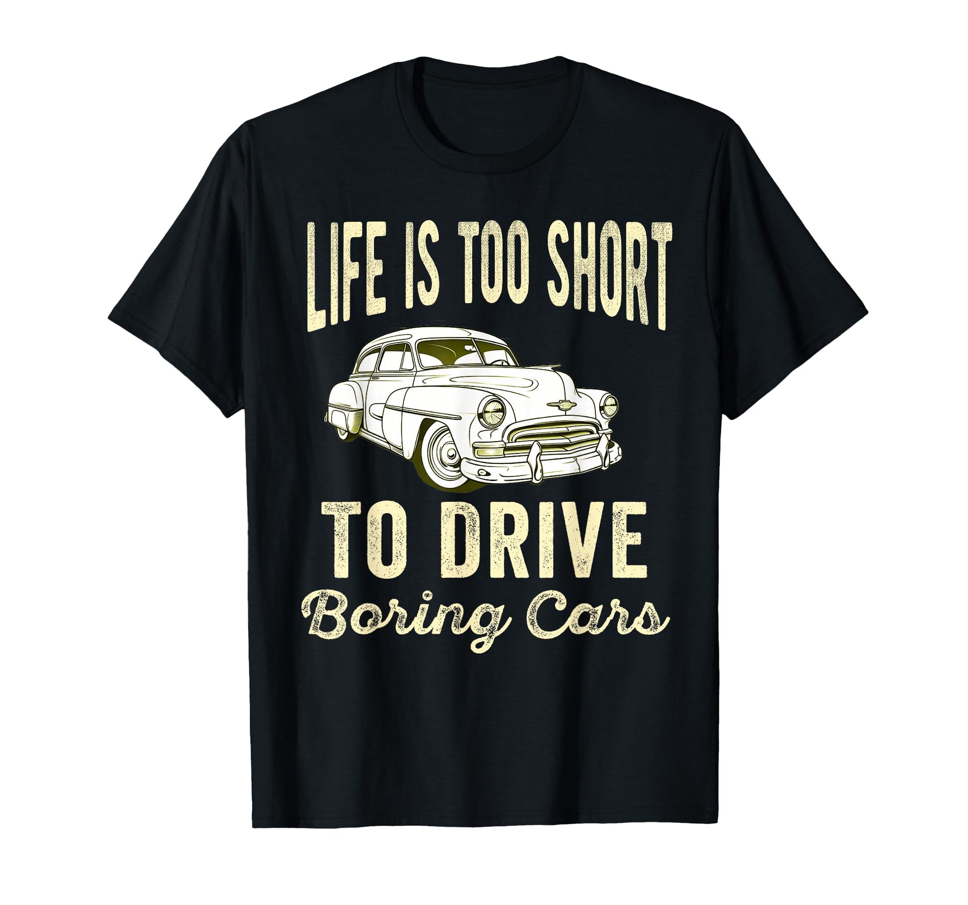 Car Funny Old Cars Lover Dad Father T-Shirt - Trendy Graphic Unisex - T-Shirt, Sweatshirt, Hoodie